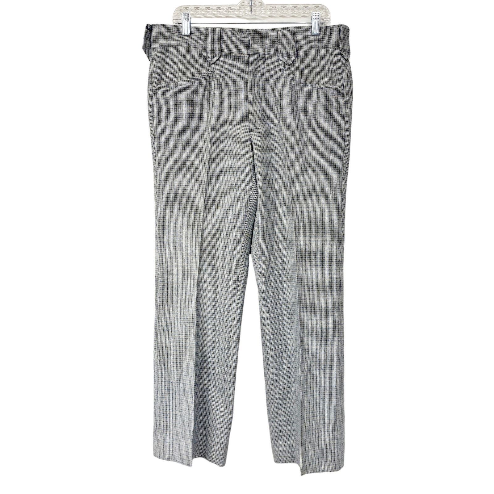Pendleton Vintage Pendleton Mens Wool Plaid 70s Trousers Pants Size 35" - 1 Thumbnail