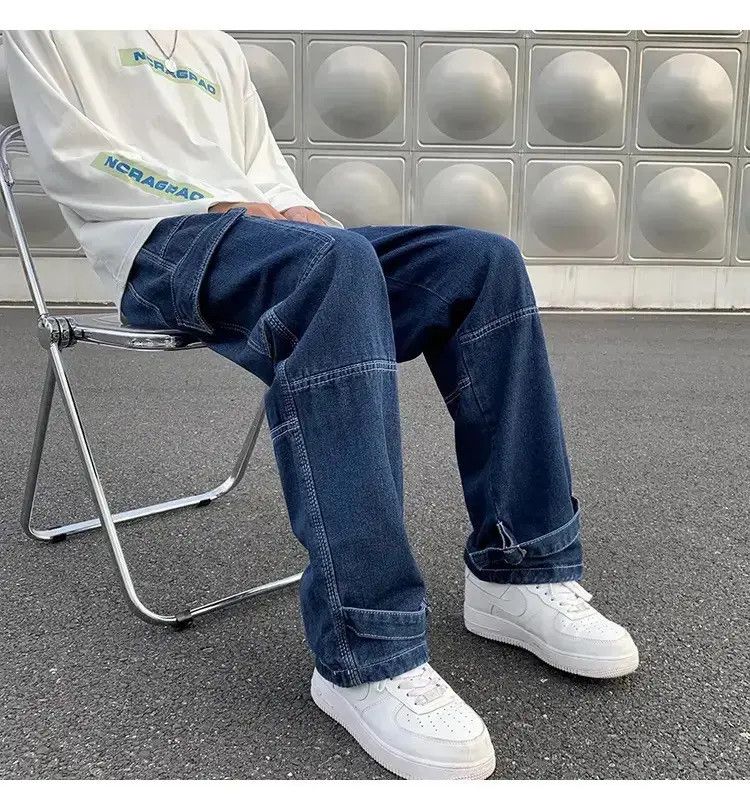 Japanese Brand × Jean Skateboard Baggy Carpenter Denim Jeans Cargo y2k Size US 34 / EU 50 - 3 Thumbnail
