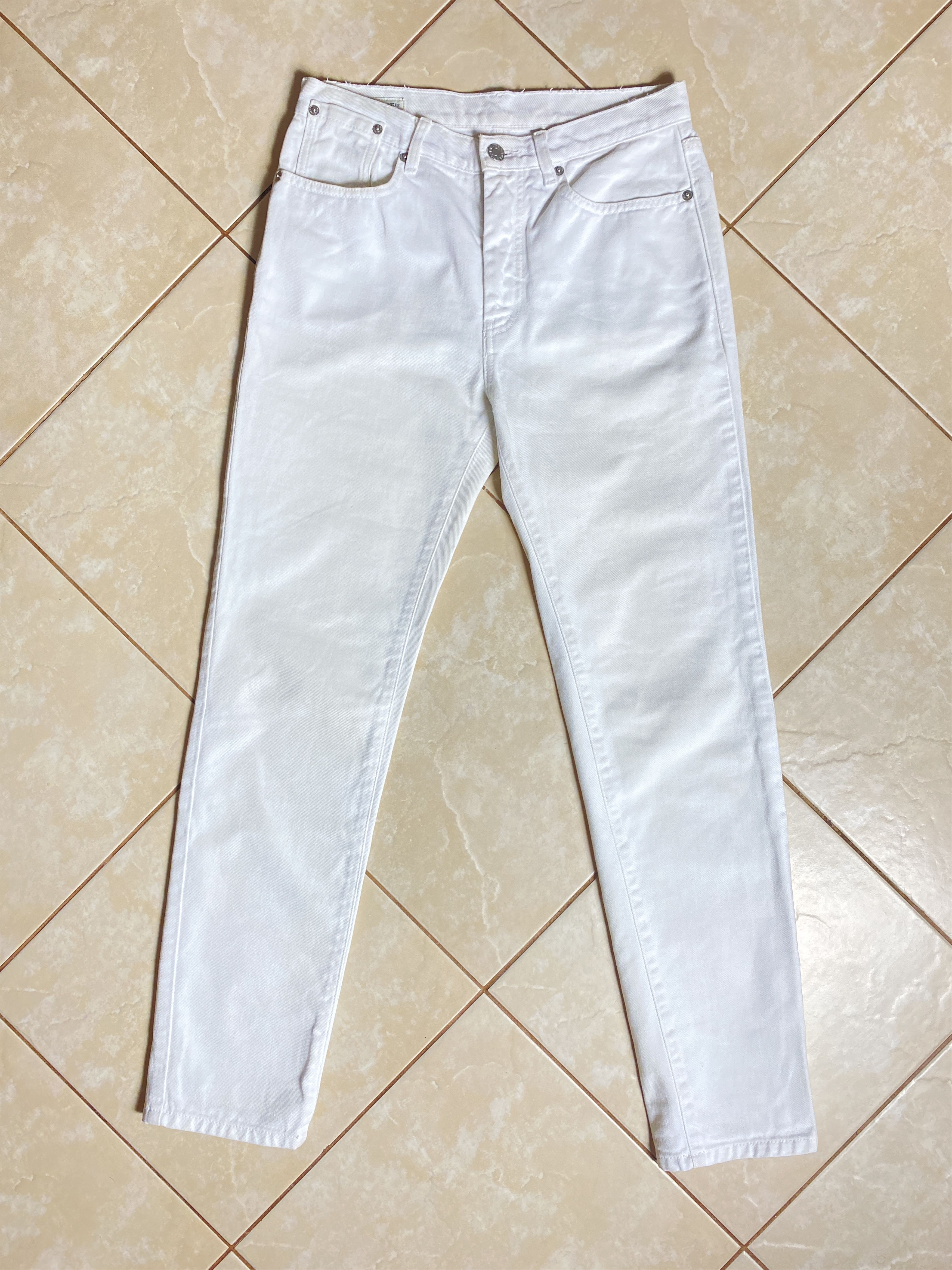 Dries Van Noten DRIES VAN NOTEN Classic White Jeans/Denim Size 26" / US 2 / IT 38 - 1 Thumbnail