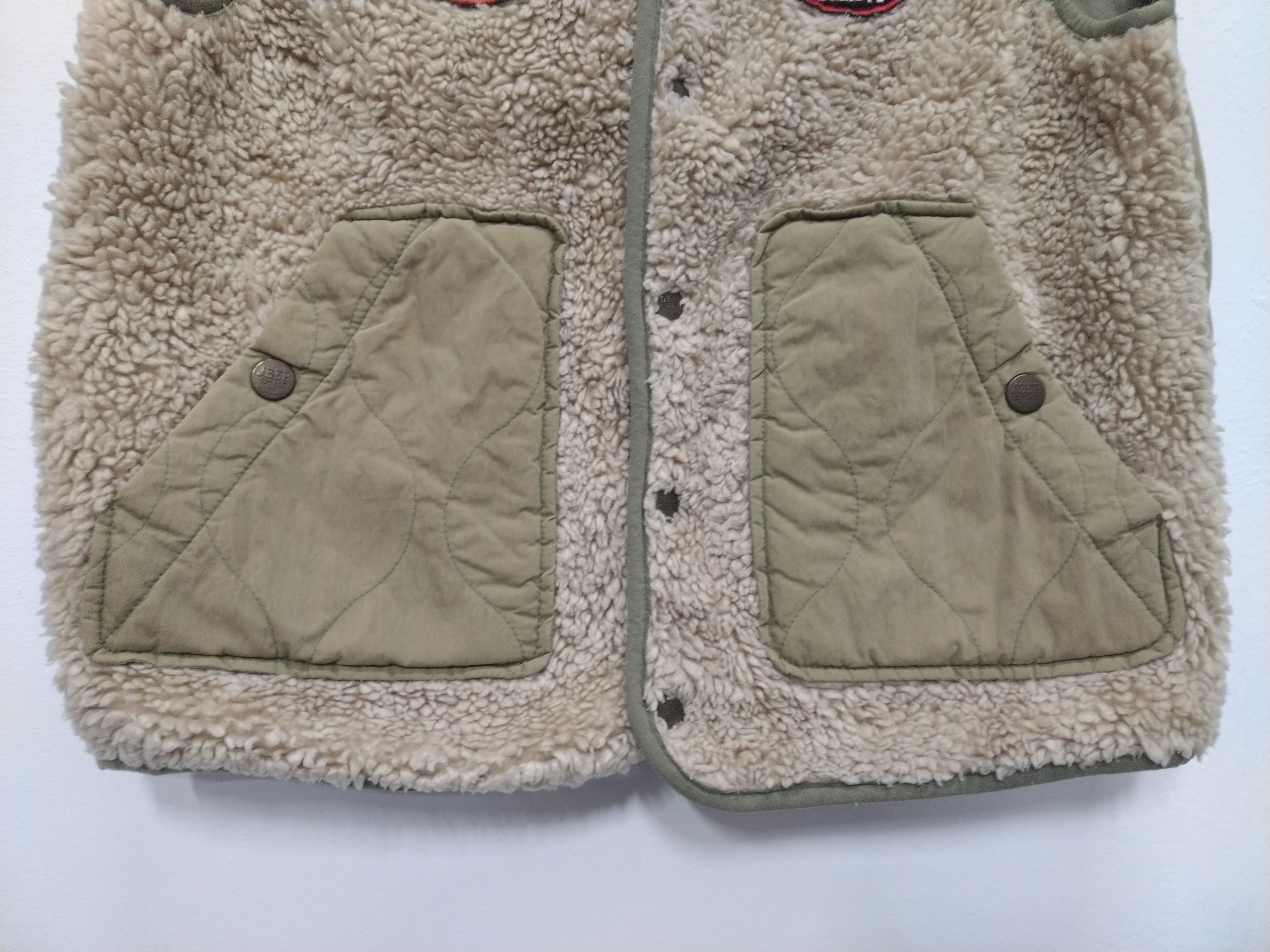 Vintage JEEP SPIRIT NICE DESIGN FLEECE VEST VINTAGE Size US S / EU 44-46 / 1 - 10 Thumbnail