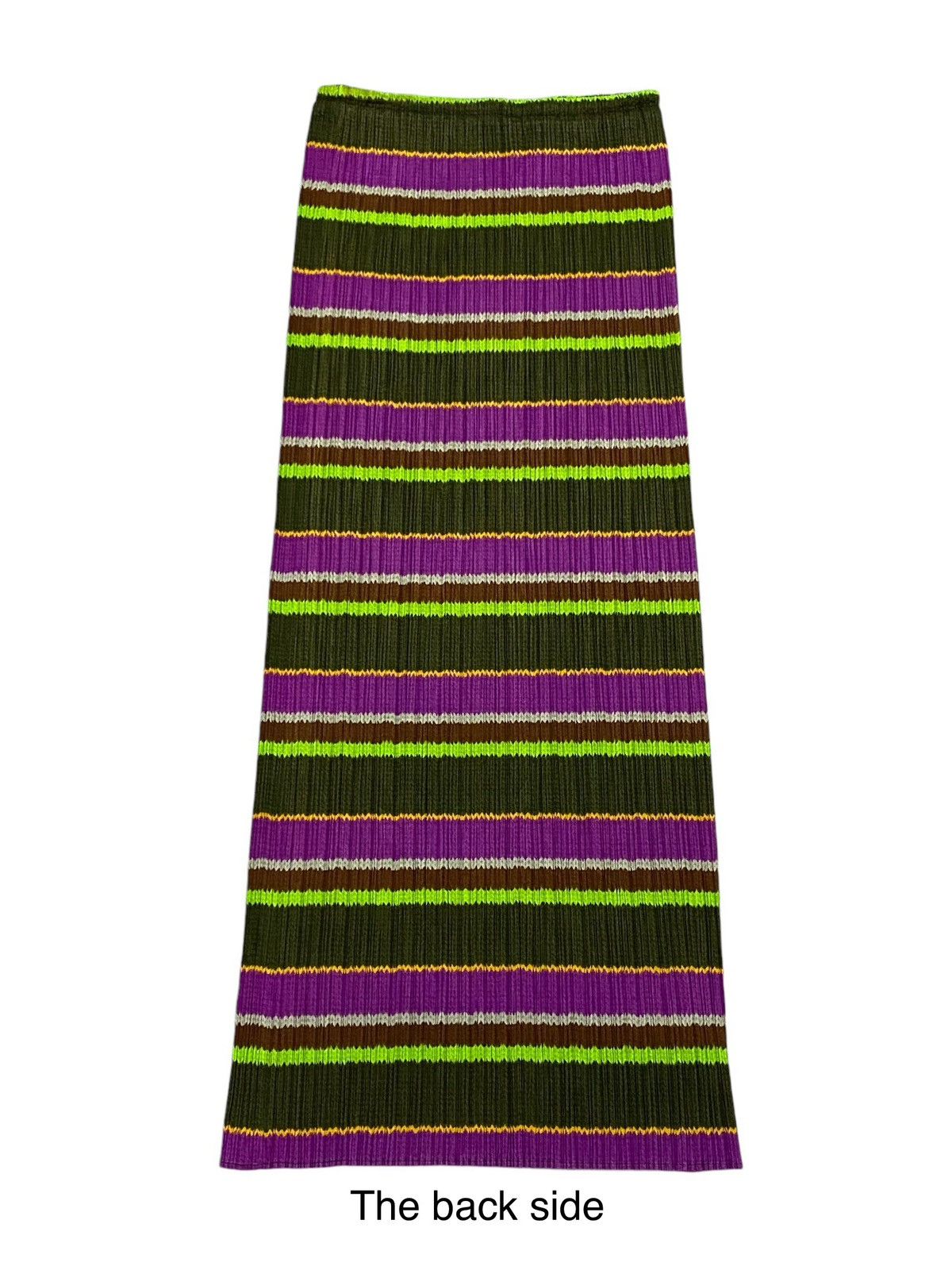 Issey Miyake × Pleats Please Issey Miyake Pleats Please Striped Multicolor Pleated Skirt Size 28" / US 6 / IT 42 - 4 Thumbnail