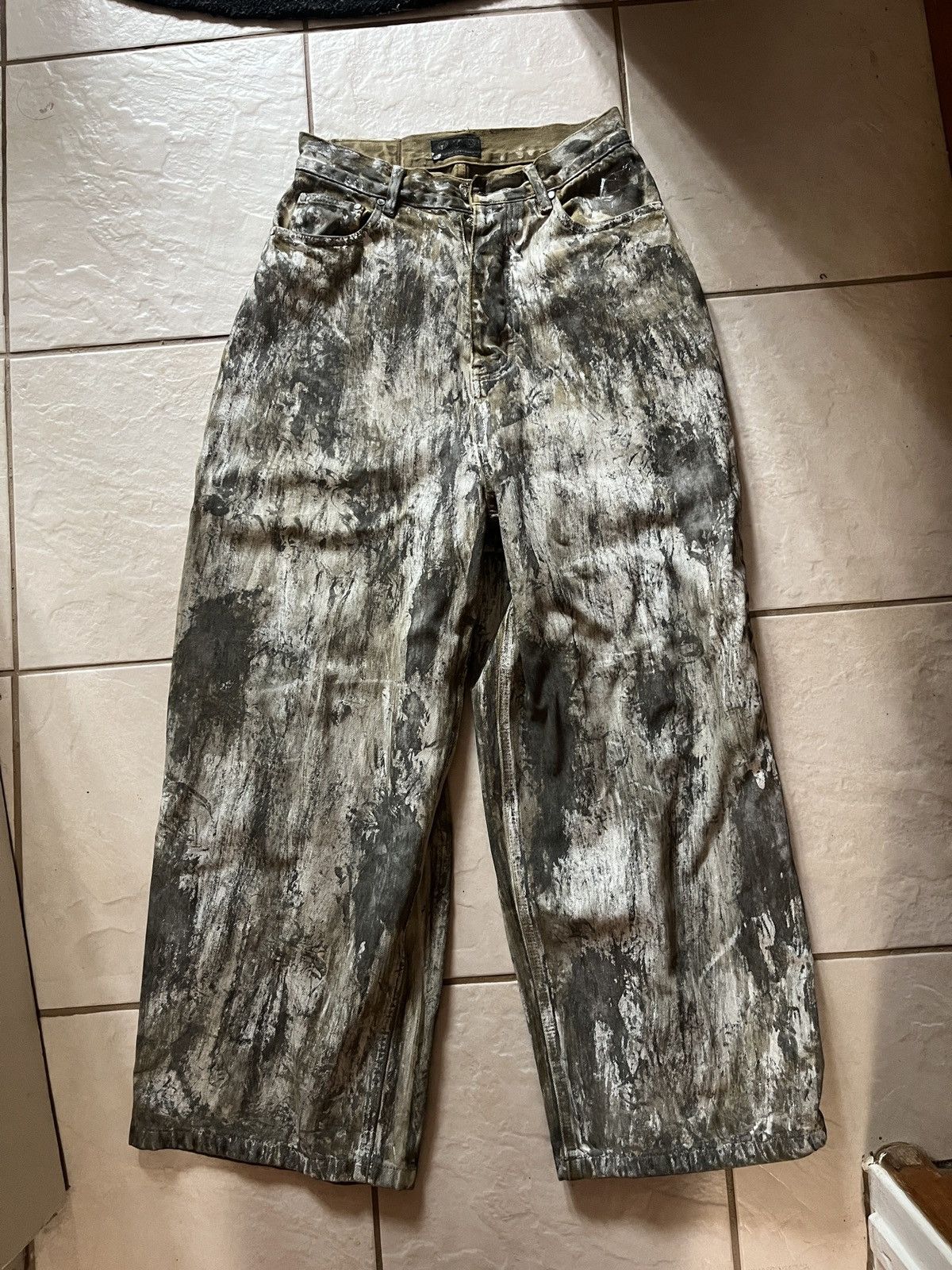 eternalloveworld PAINTED BAGGY DENIM