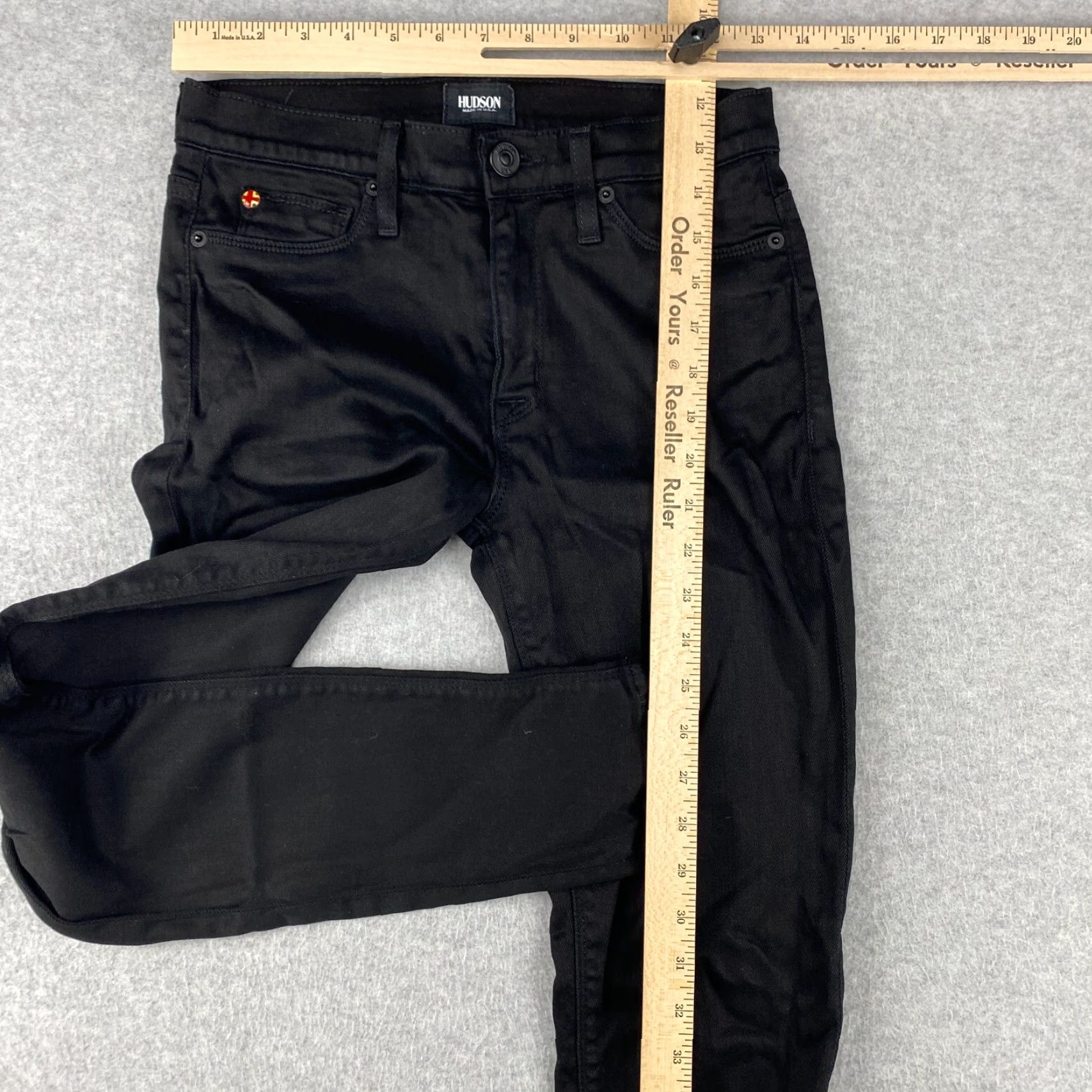Hudson Hudson Jeans Womens 28 Black Nico Midrise Skinny 5-Pocket Denim USA Size 28" / US 6 / IT 42 - 3 Thumbnail