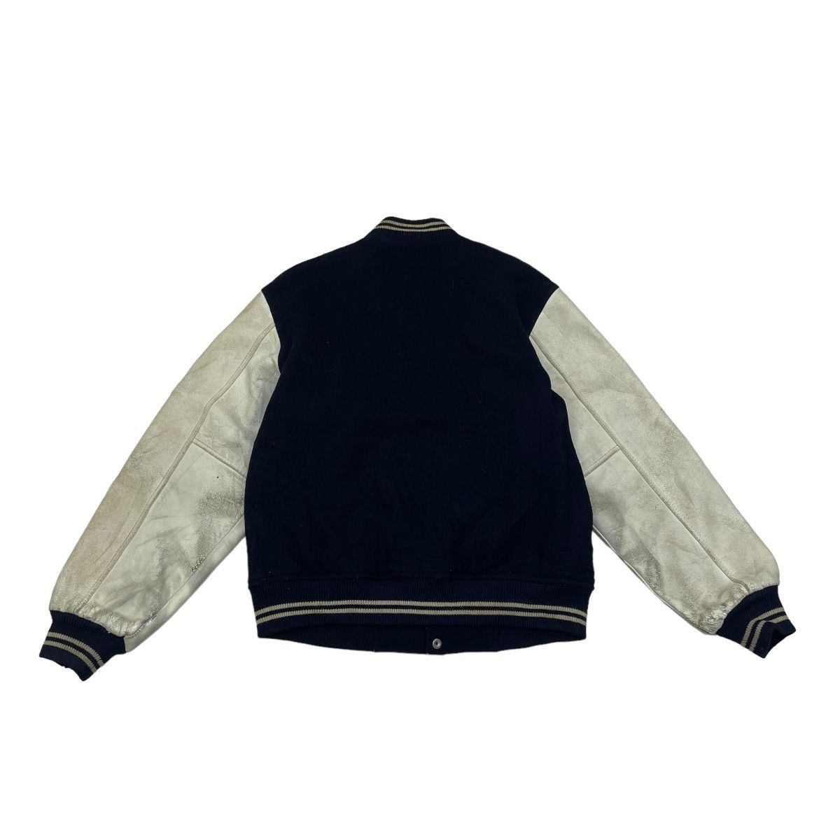 Macbeth × Vintage Vintage Trashed Varsity MacBeth Letterman Jacket Size US M / EU 48-50 / 2 - 2 Thumbnail