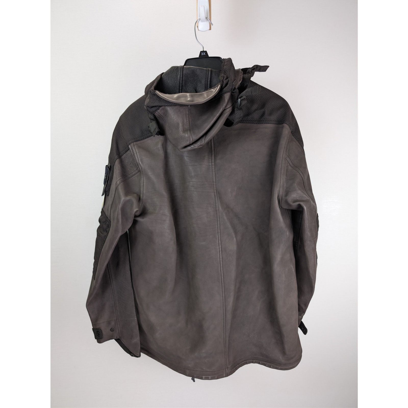 Stone Island o1rshd1 Real Leather Blouson Jacket in Dark Brown Size US L / EU 52-54 / 3 - 10 Thumbnail