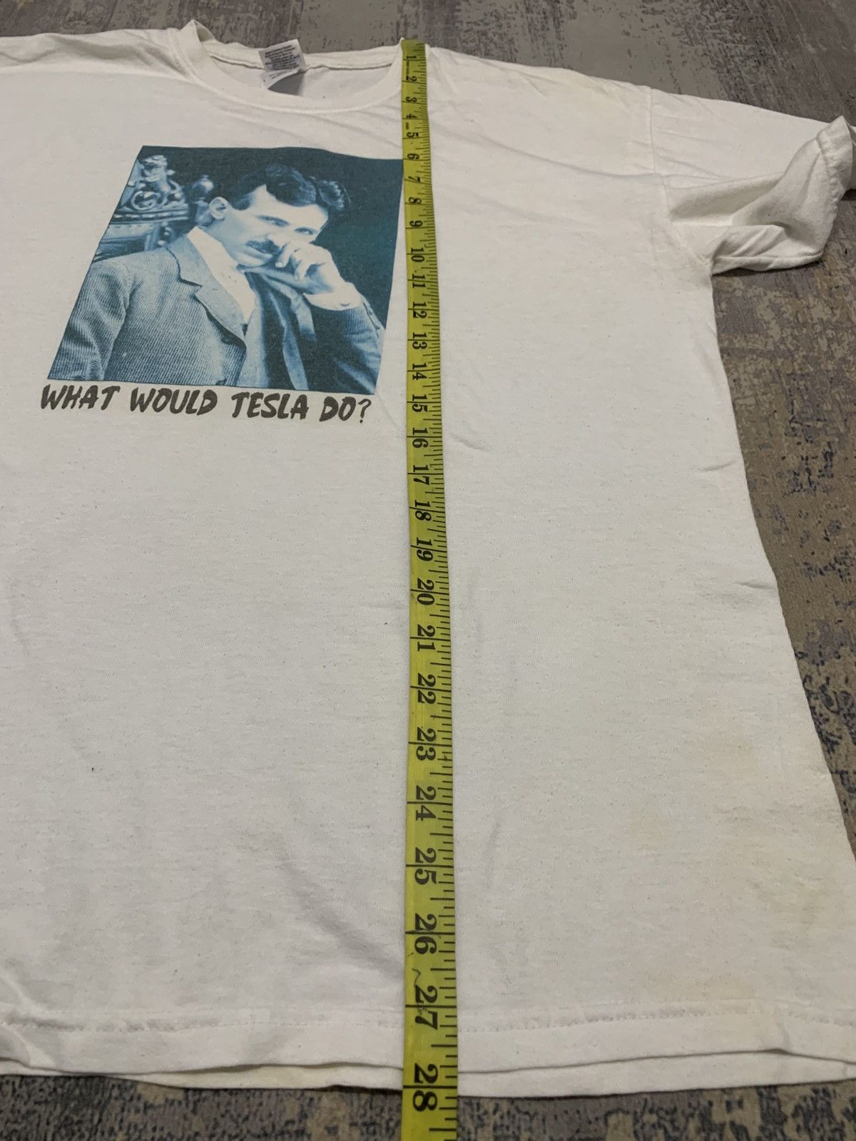Vintage Vintage Nikola Tesla Photo Tee Size US L / EU 52-54 / 3 - 9 Thumbnail