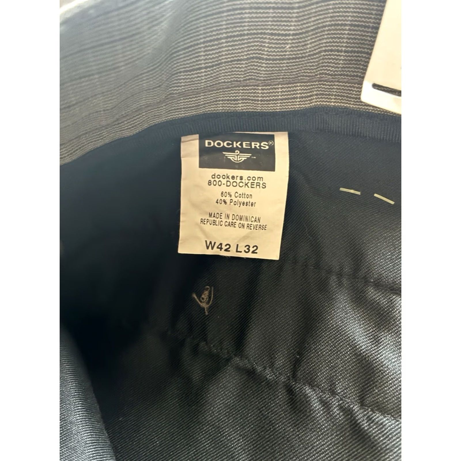 Dockers Dockers Men’s Dress Pants 42x32 Beige Micro Patterned Regular Pleated Front Tags Included Size US 42 / EU 58 - 7 Thumbnail