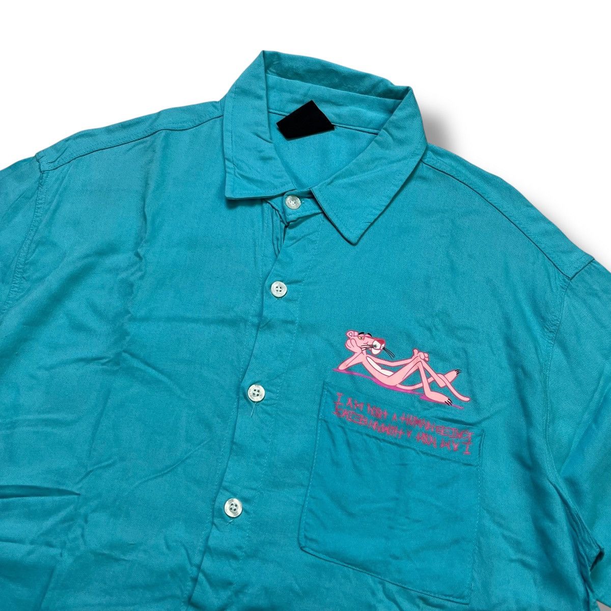 I Am Not A Human Being Pink Panther short sleeve button ups shirt Size US S / EU 44-46 / 1 - 6 Thumbnail