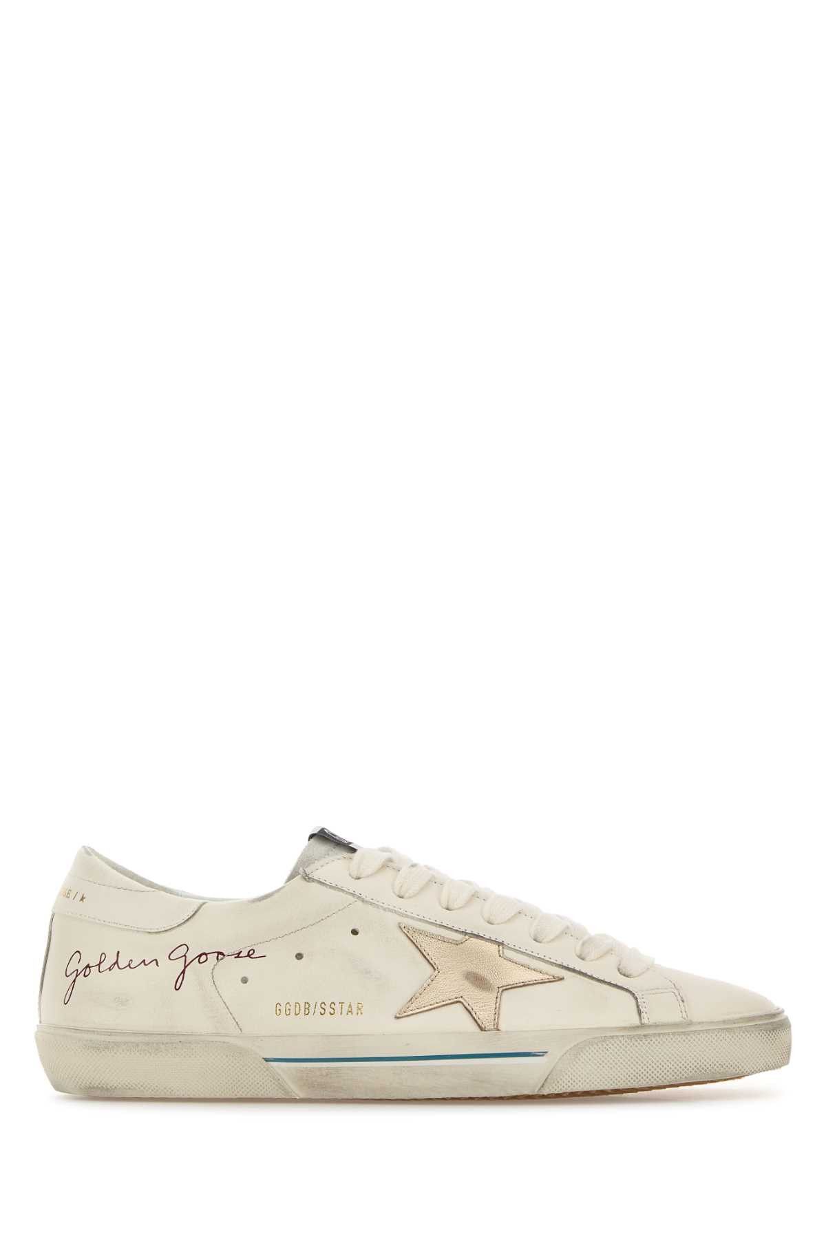 Golden Goose Ivory Leather Super Star Sneakers Size US 10 / EU 43 - 1 Thumbnail