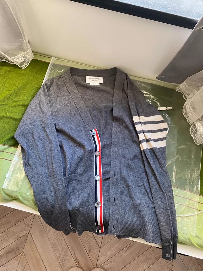 Thom Browne Thom Browne Cashmere cardigan Size US XS / EU 42 / 0 - 1 Thumbnail