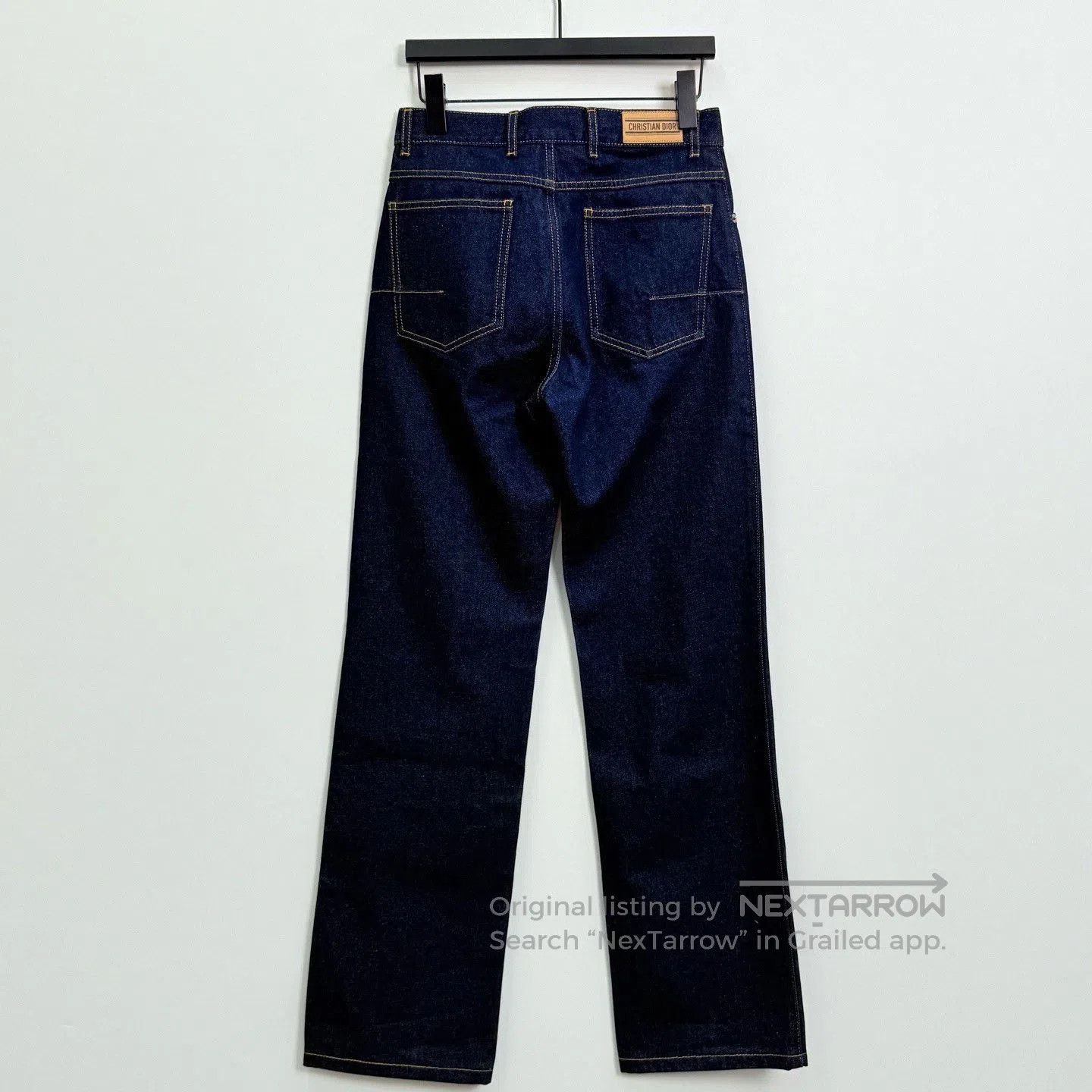 Dior Dior Dark Blue Straight. Size 35" - 3 Thumbnail