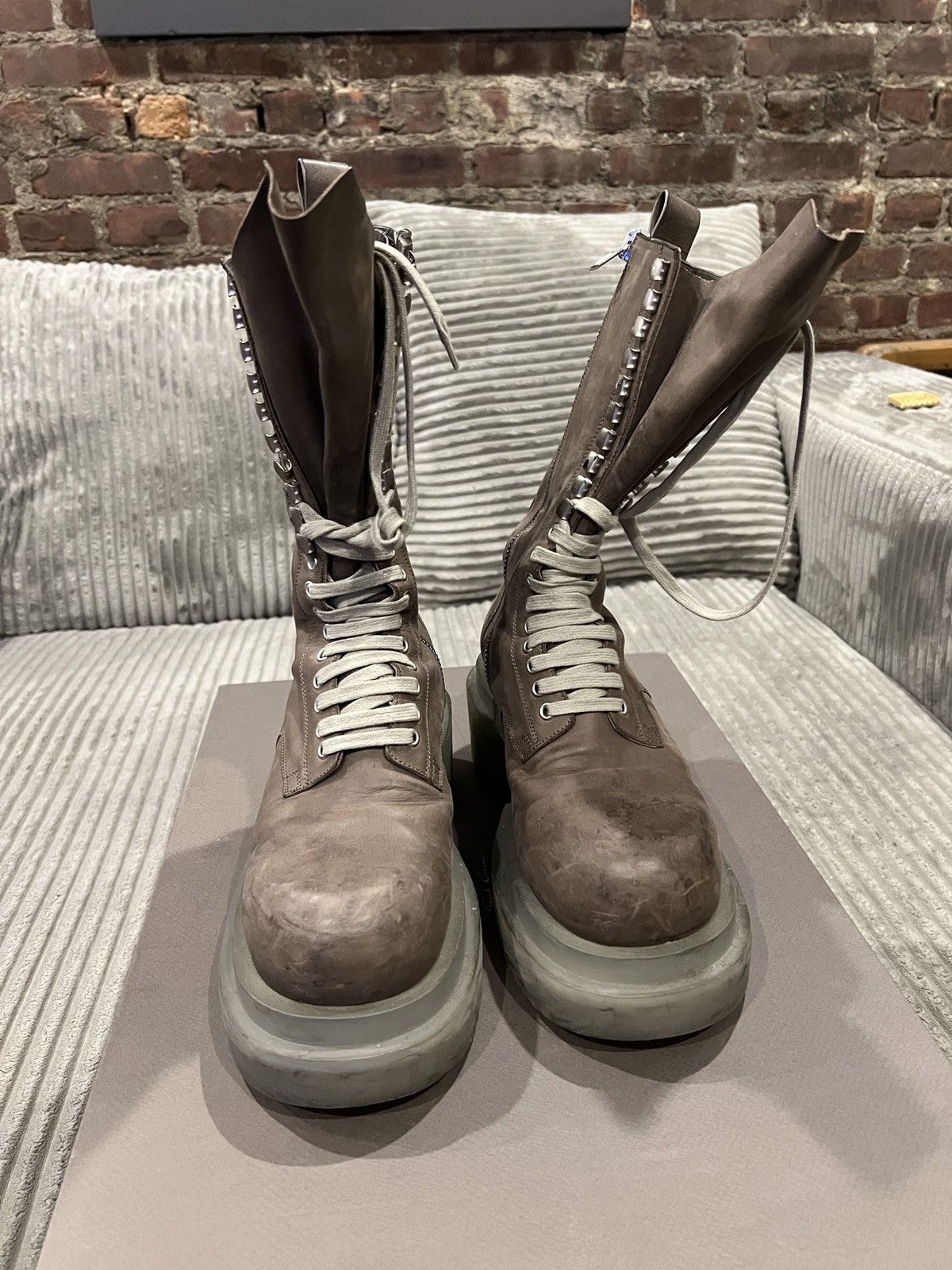 Rick Owens Rick Owens Army Bogun Lace Up Boot Size 42 Size US 9 / EU 42 - 3 Thumbnail