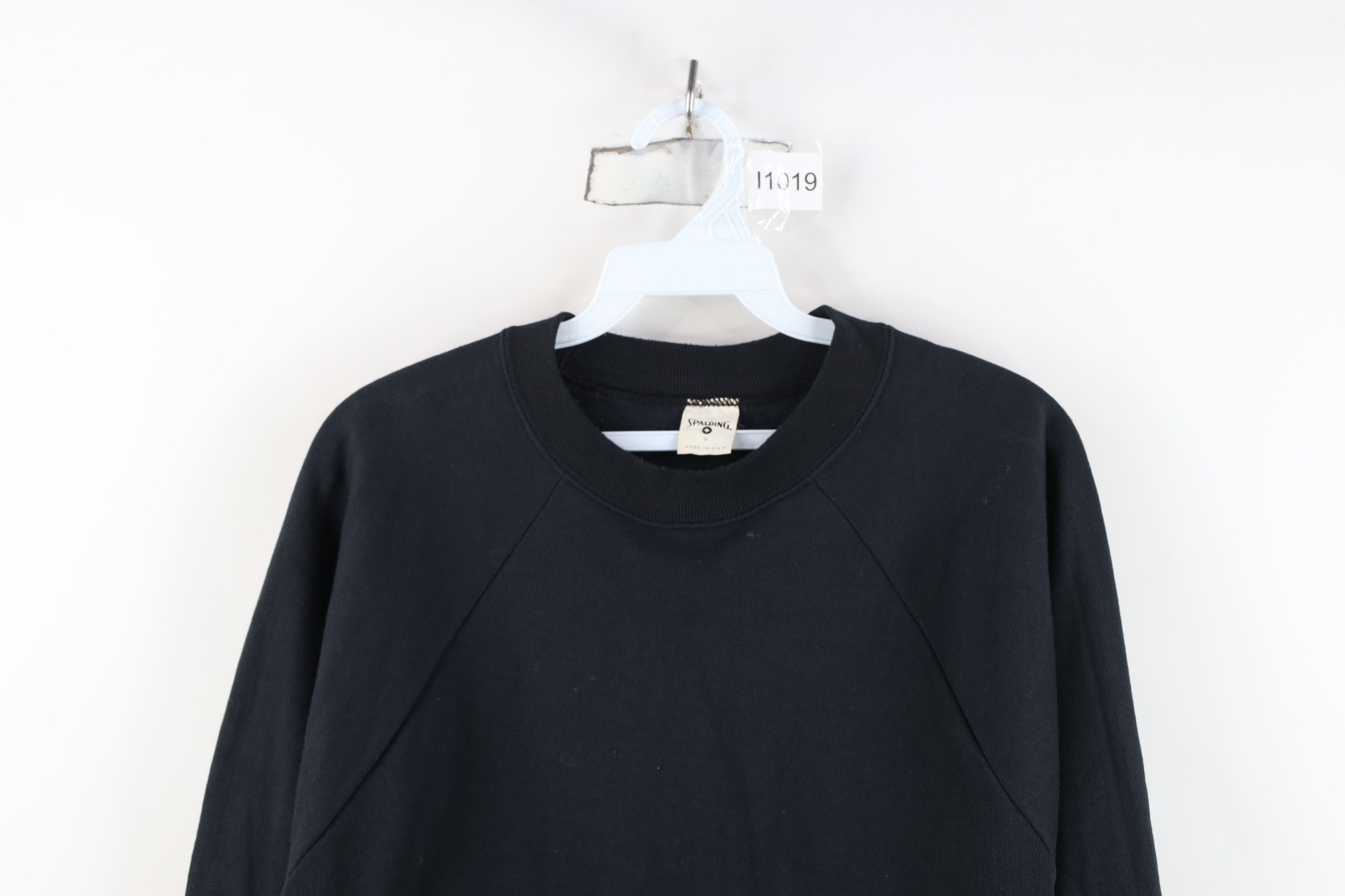 Vintage Vintage 80s 90s Spalding Crewneck Sweatshirt Black USA Size M / US 6-8 / IT 42-44 - 3 Thumbnail