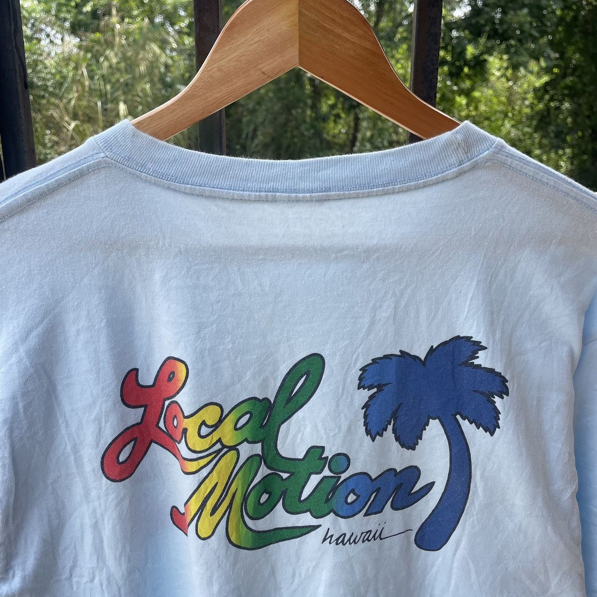 Vintage 🔥Vintage 90s Local Motion Big Logo Rasta Design Surfing Tee Size US L / EU 52-54 / 3 - 6 Thumbnail