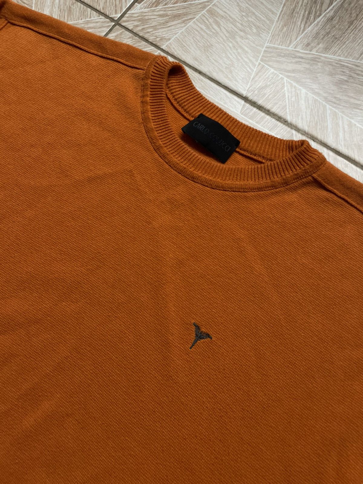Carlo Colucci × Japanese Brand Vintage Italy Designer Carlo Colucci Knitted Sweater Orange Size US XL / EU 56 / 4 - 2 Thumbnail