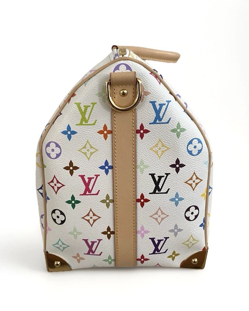 Louis Vuitton × Takashi Murakami Louis Vuitton Murakami Keepall Bandoulière 45 Monogram White Size ONE SIZE - 7 Thumbnail