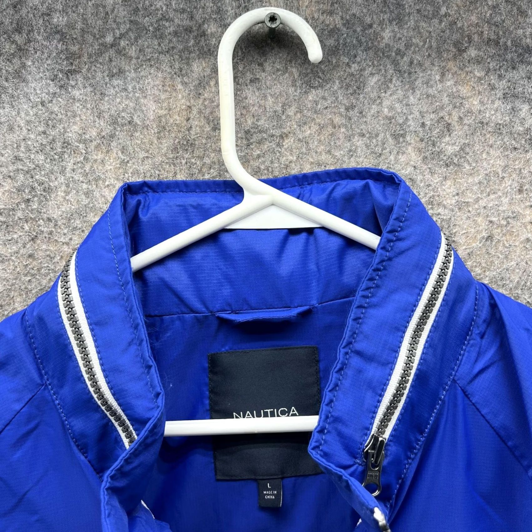Nautica VINTAGE Nautica Sweater Mens L Blue Men Full Zip Nylon Parka Jacket Windbreaker Size US L / EU 52-54 / 3 - 5 Thumbnail