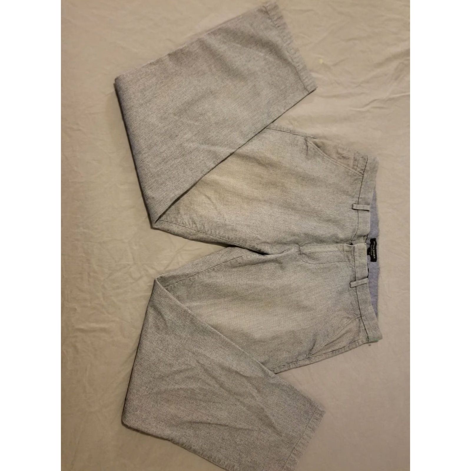 Banana Republic Banana Republic Dress Pants 33x32 Gray Cotton Slacks Chino Trouser Men’s Regular Bassed-On Inseam 32 Size US 33 - 3 Thumbnail