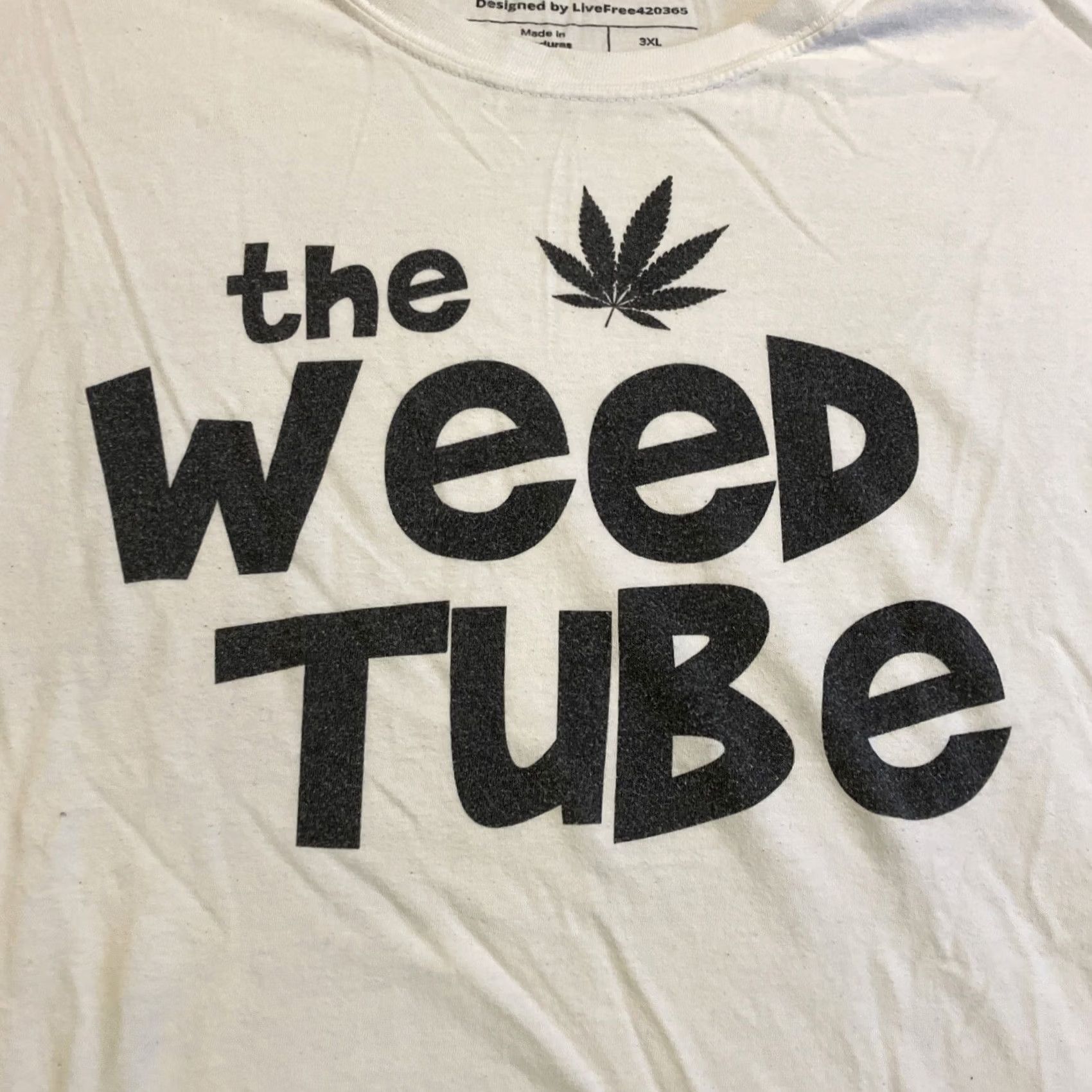 Vintage Weed Tube T-Shirt Cannabis 420 Men's Size XXL / XXXL White Short Sleeve Logo Hip Hop Counterculture Size US XXL / EU 58 / 5 - 2 Thumbnail
