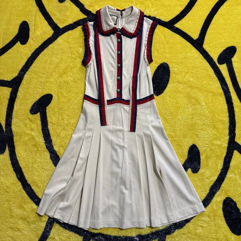Gucci Gucci Sleeveless Button Collar Long Dress-dmc Size M / US 6-8 / IT 42-44 - 1 Thumbnail
