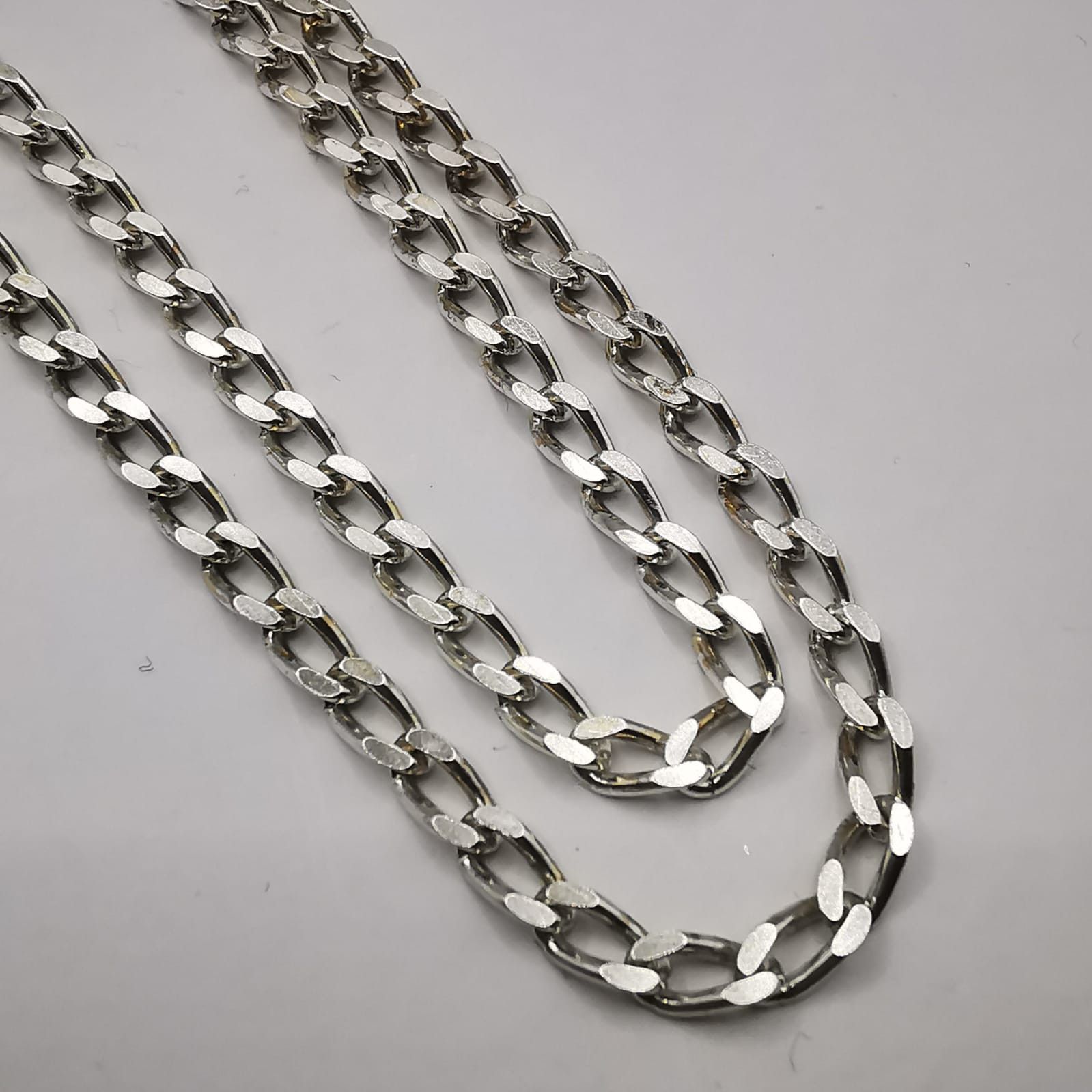 Sterling Silver Vintage Chain,925 Sterling Silver,Signed ,Handmade 11,41g Size ONE SIZE - 5 Thumbnail