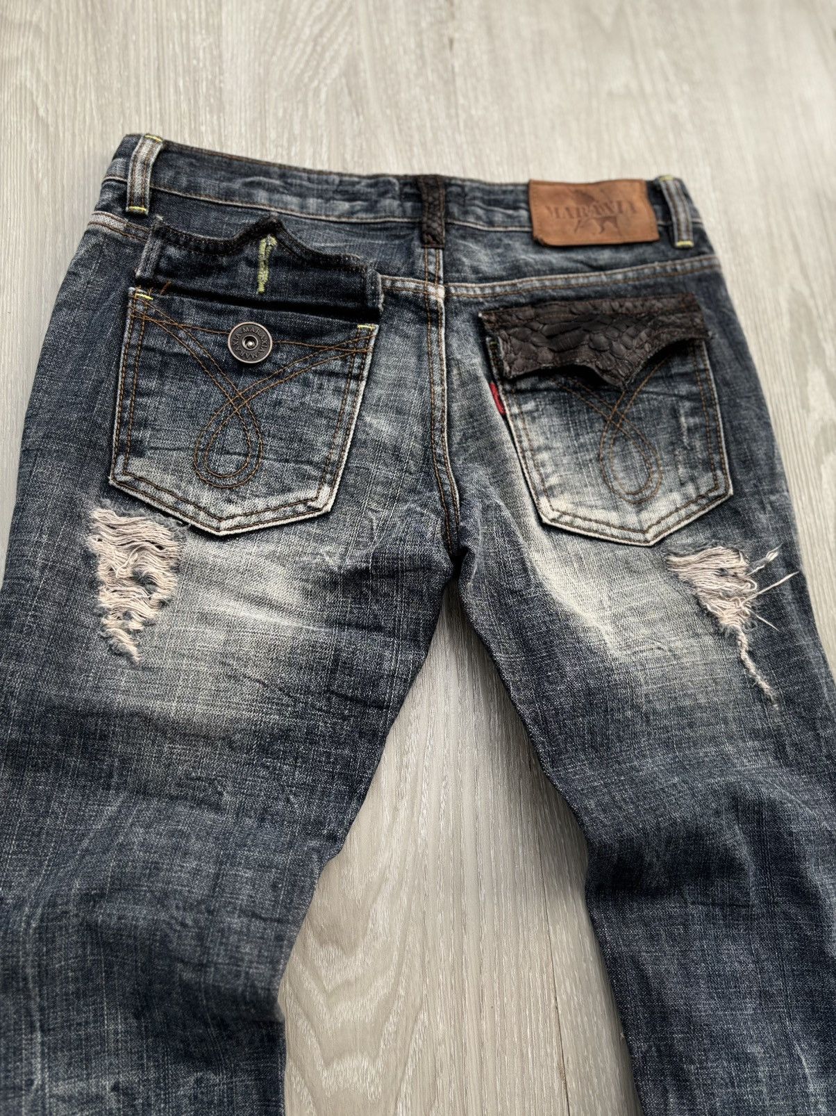 Japanese Brand MARAXIA phyton lace up flare jeans Size US 26 / EU 42 - 7 Thumbnail