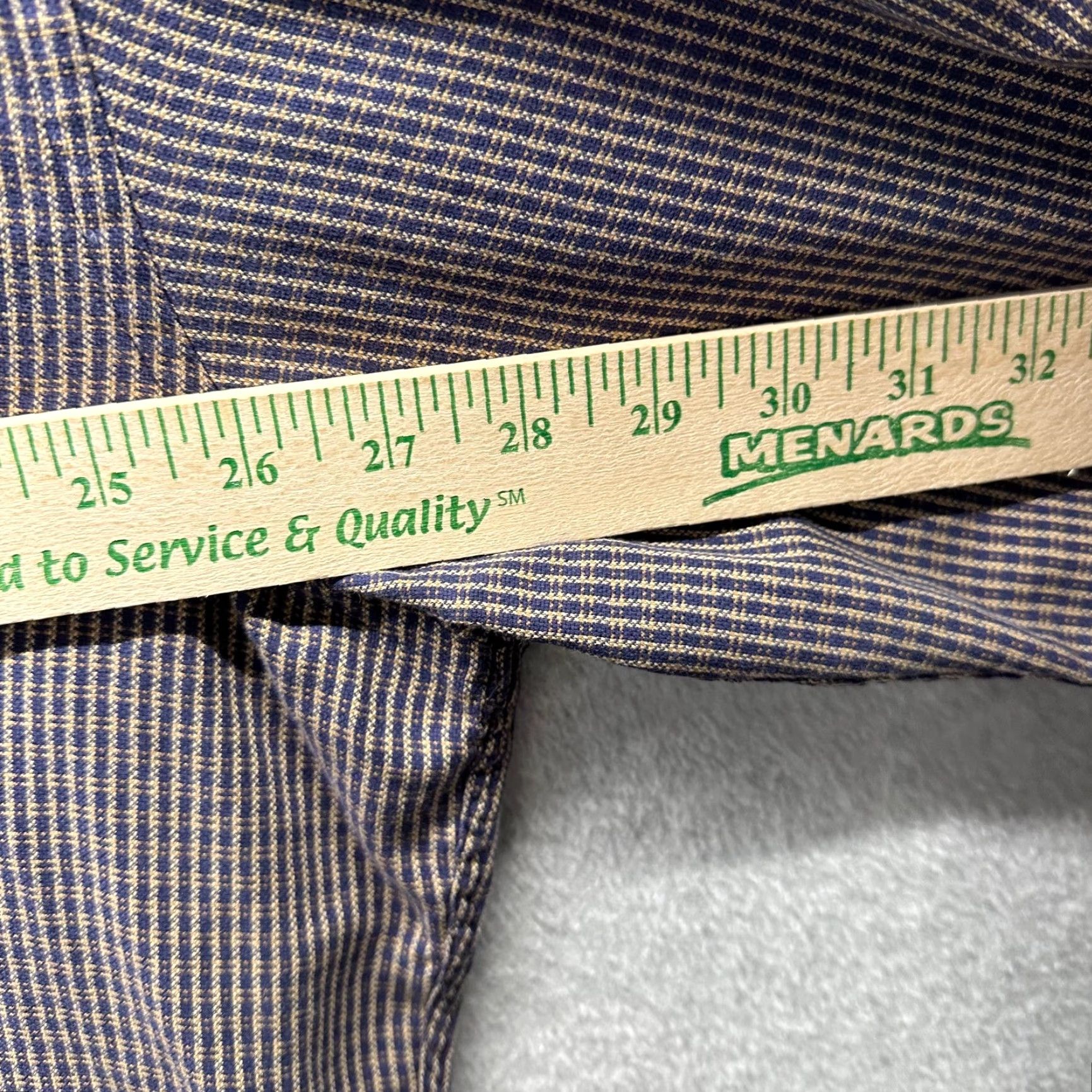 Vintage Scott Barber Shirt XL Blue Cotton Button-Up Mens Casual Classic 80s 90s Preppy Knit Collar-Down Button Size US XL / EU 56 / 4 - 6 Thumbnail