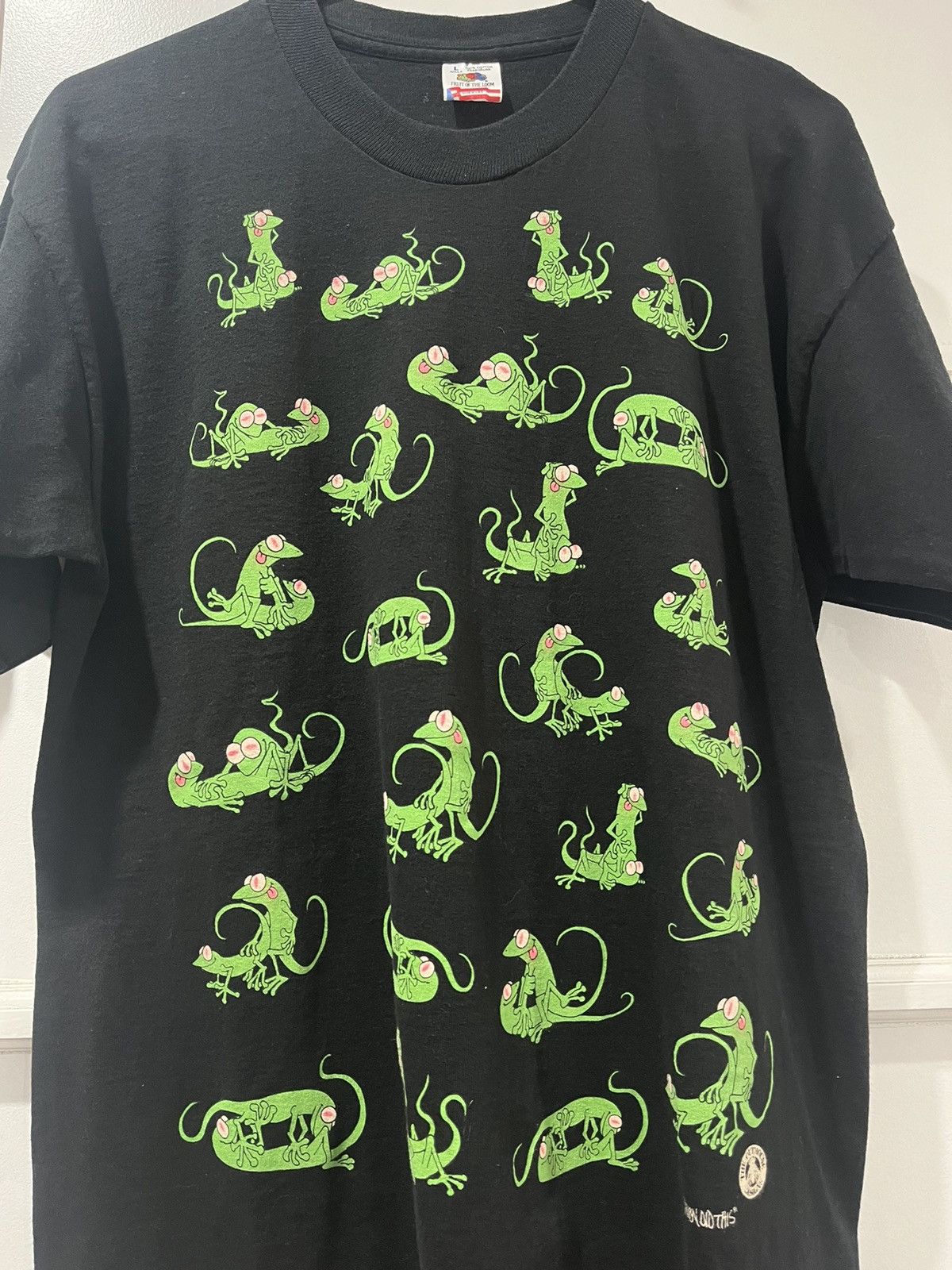 Vintage Vintage 1990s Sex Positions AOP Freaky Lizards T-Shirt Size US L / EU 52-54 / 3 - 2 Thumbnail