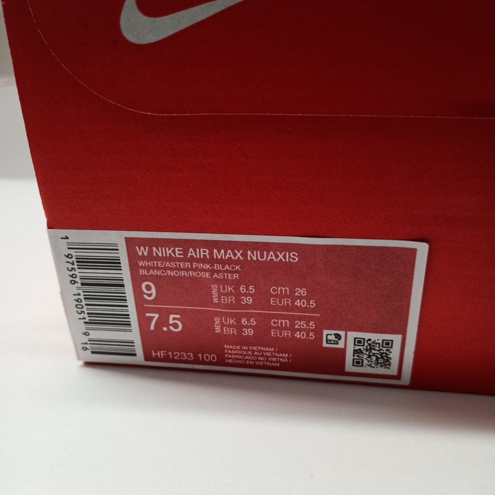 Nike Nike Air Max Nuaxis Women's Size 9 White Easter Pink Running Size US 9 / IT 39 - 8 Thumbnail
