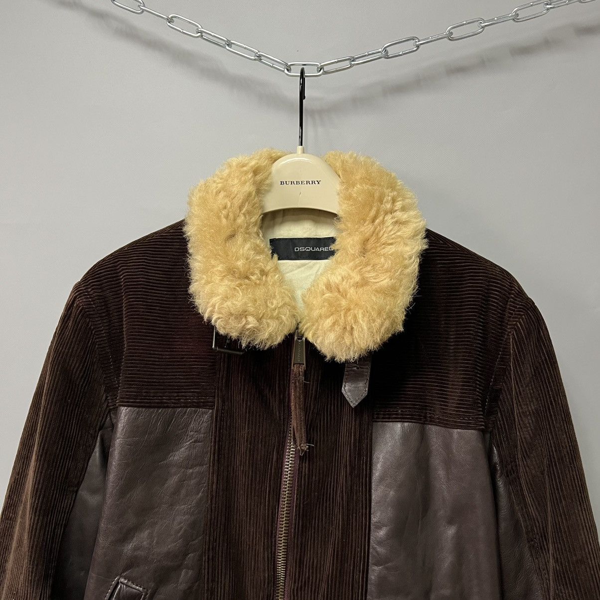Dsquared2 Dsquared Hybrid Leather Shearling Jacket AW04 Vintage RARE Size US L / EU 52-54 / 3 - 3 Thumbnail