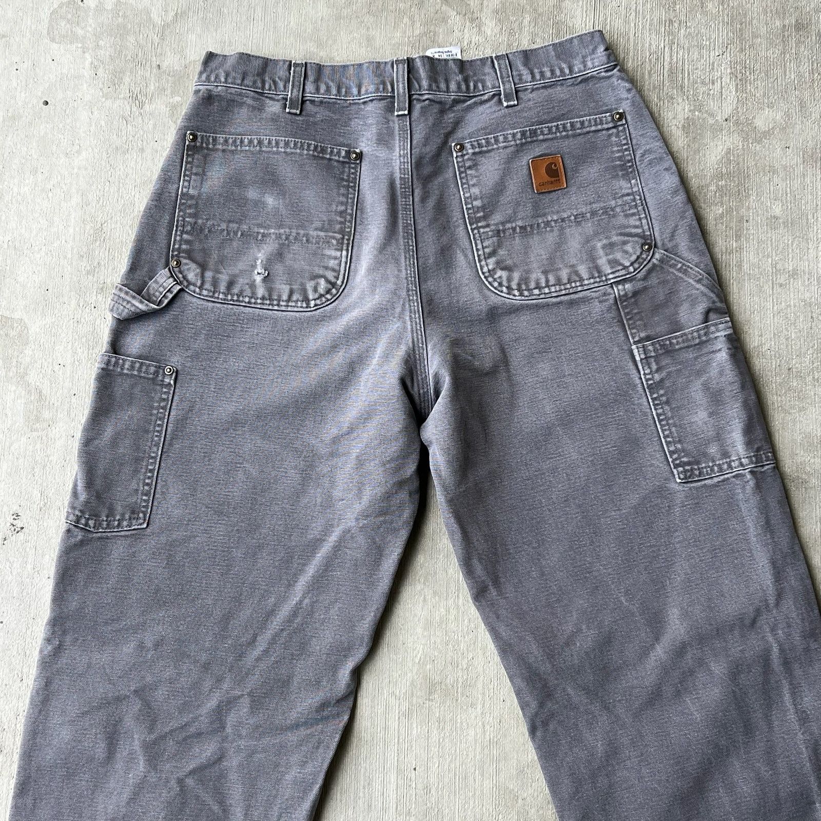 Carhartt × Vintage Carhartt gray double knee work wear carpenter pants Size US 31 - 5 Thumbnail