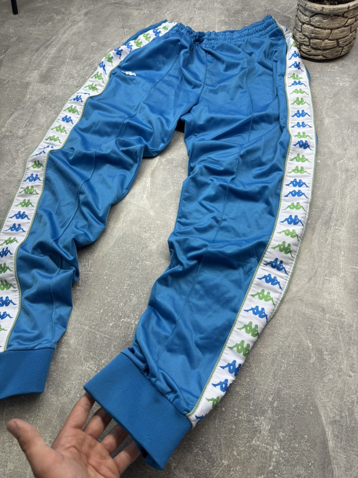 Kappa × Vintage VINTAGE KAPPA BLUE CLASSIC STRIPE TRACK PANTS Size US 33 - 7 Thumbnail