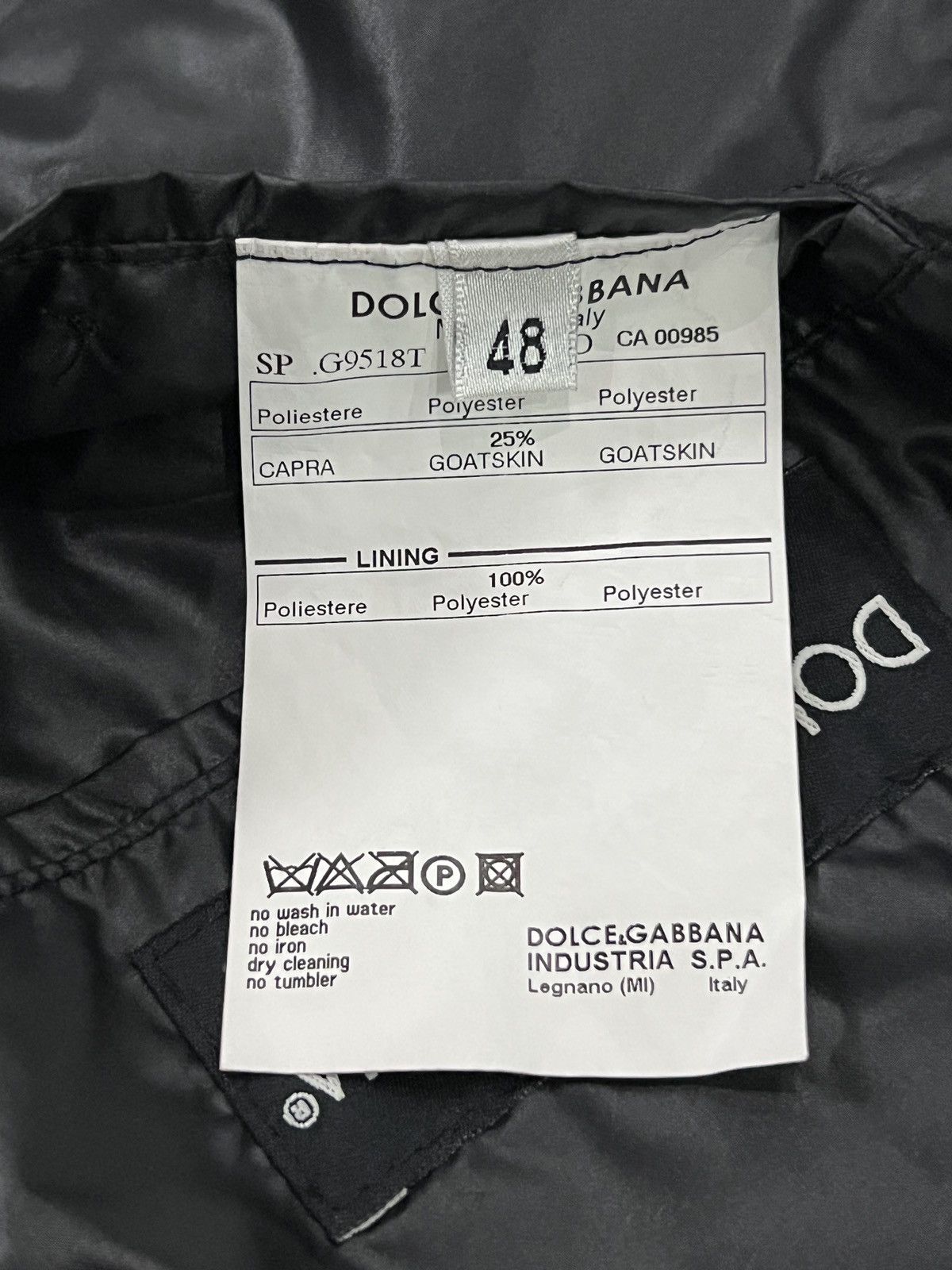Dolce & Gabbana Dolce & Gabbana Nylon & Goatskin Trim Padded Jacket Size US M / EU 48-50 / 2 - 14 Thumbnail