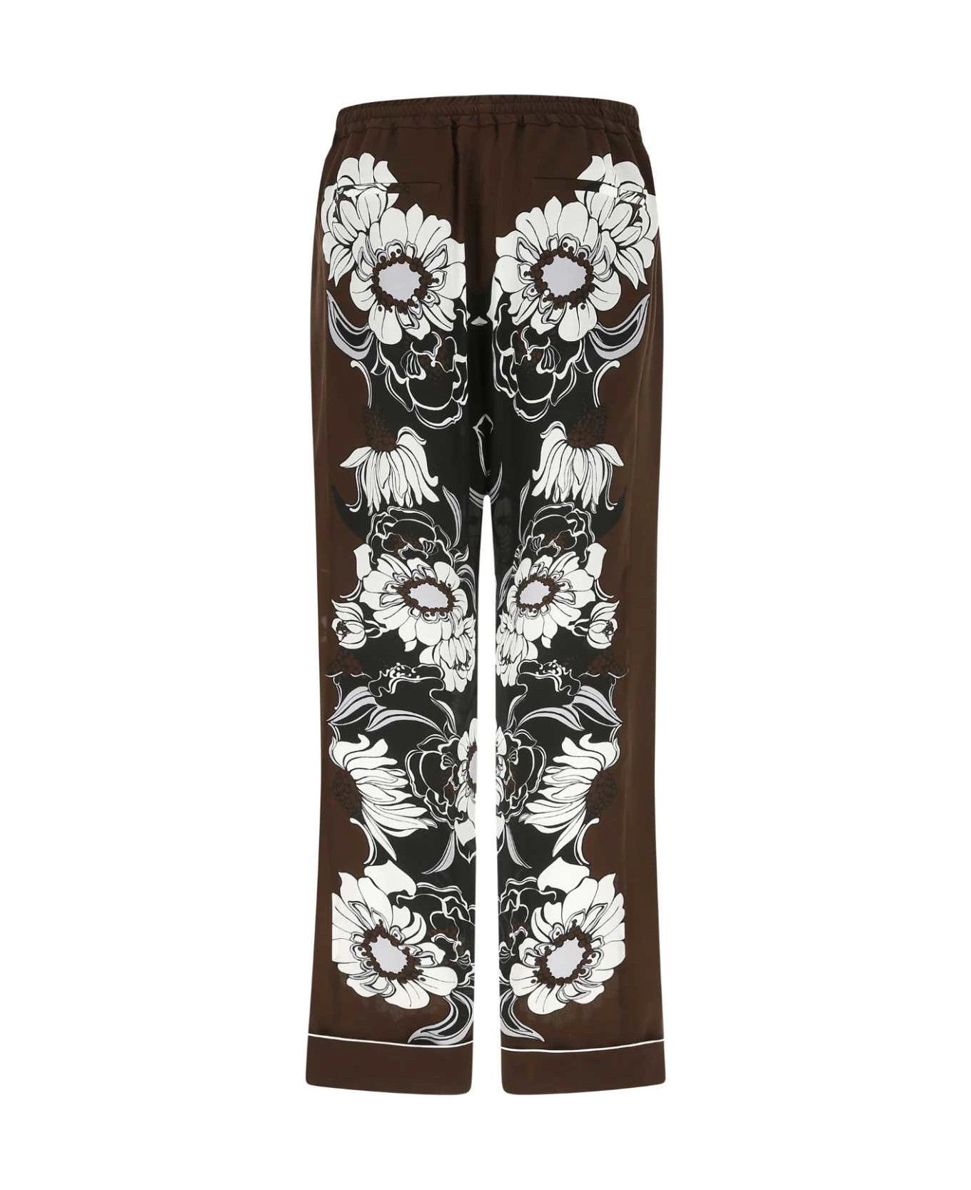 Valentino o1y0525 Jogger & Sweatpant in Dark Brown/White Size US 34 / EU 50 - 2 Thumbnail