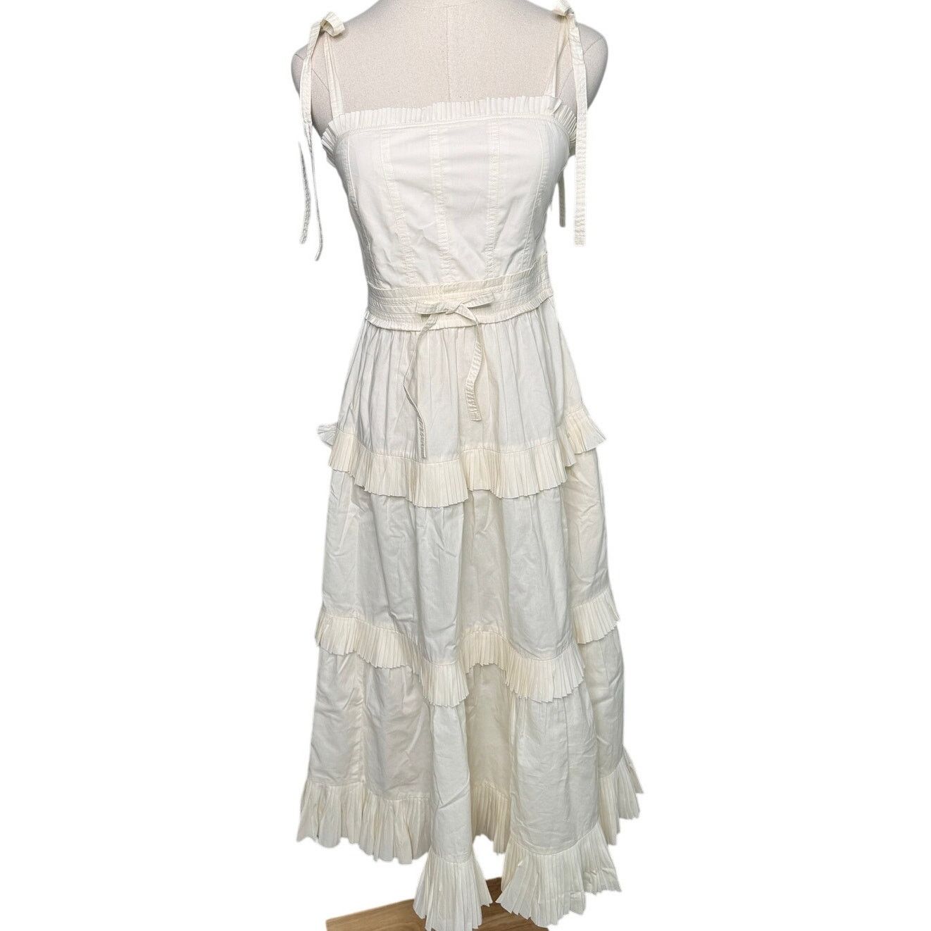 Ulla Johnson Ulla Johnson Lune Dress in Blanc ruffle tiered cotton size 0 Size XS / US 0-2 / IT 36-38 - 5 Thumbnail
