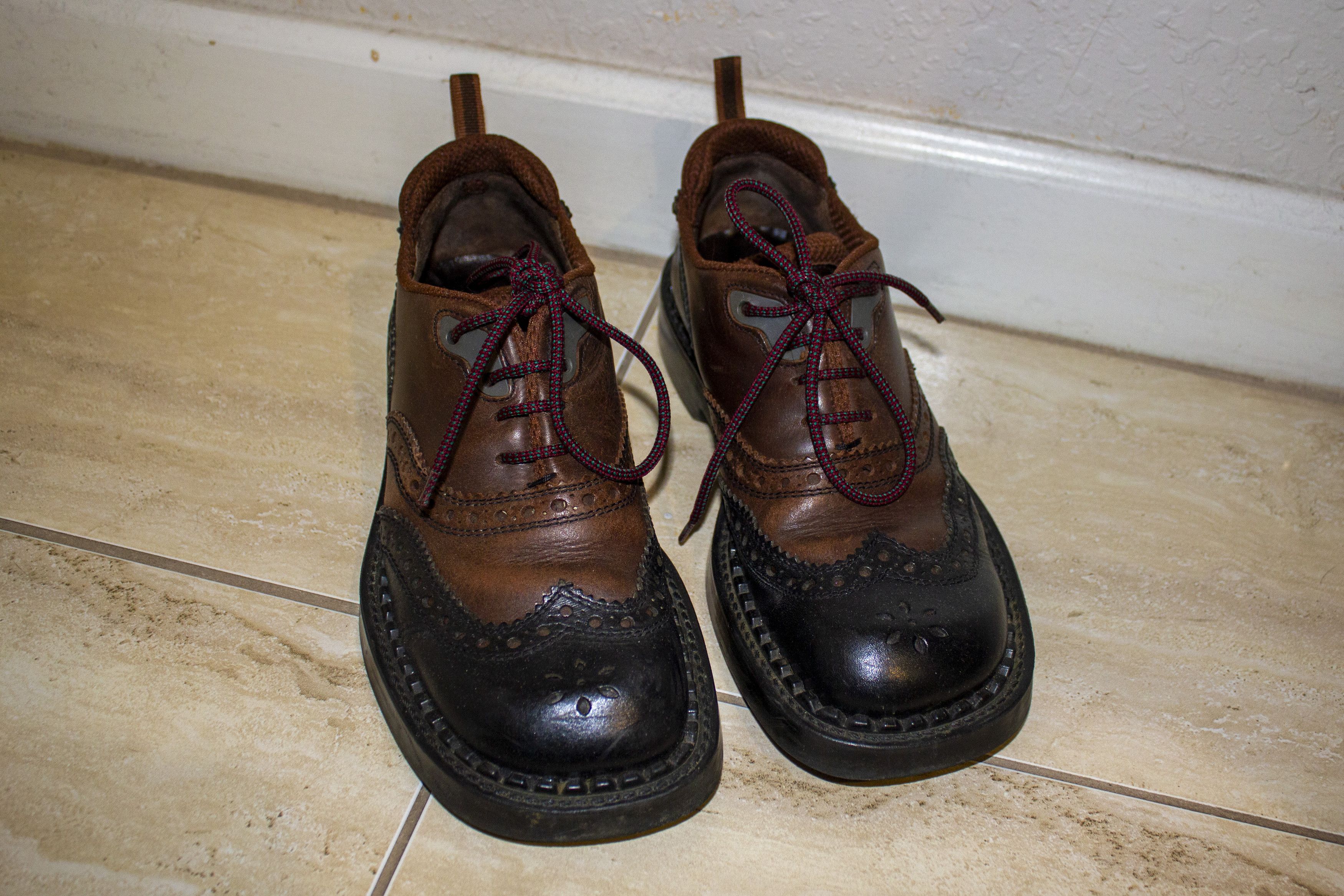 Miu Miu Archive Miu Miu Men's Brown Leather Laced Derby Shoes 1999 Size US 8 / EU 41 - 1 Thumbnail