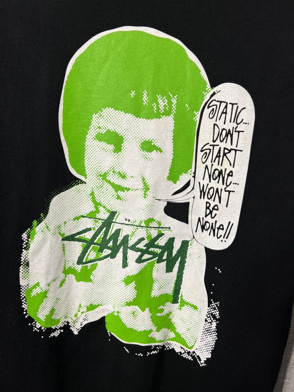 Stussy × Vintage Rare Vintage Stussy Static Don’t Start None Won’t Be None Size US M / EU 48-50 / 2 - 5 Thumbnail