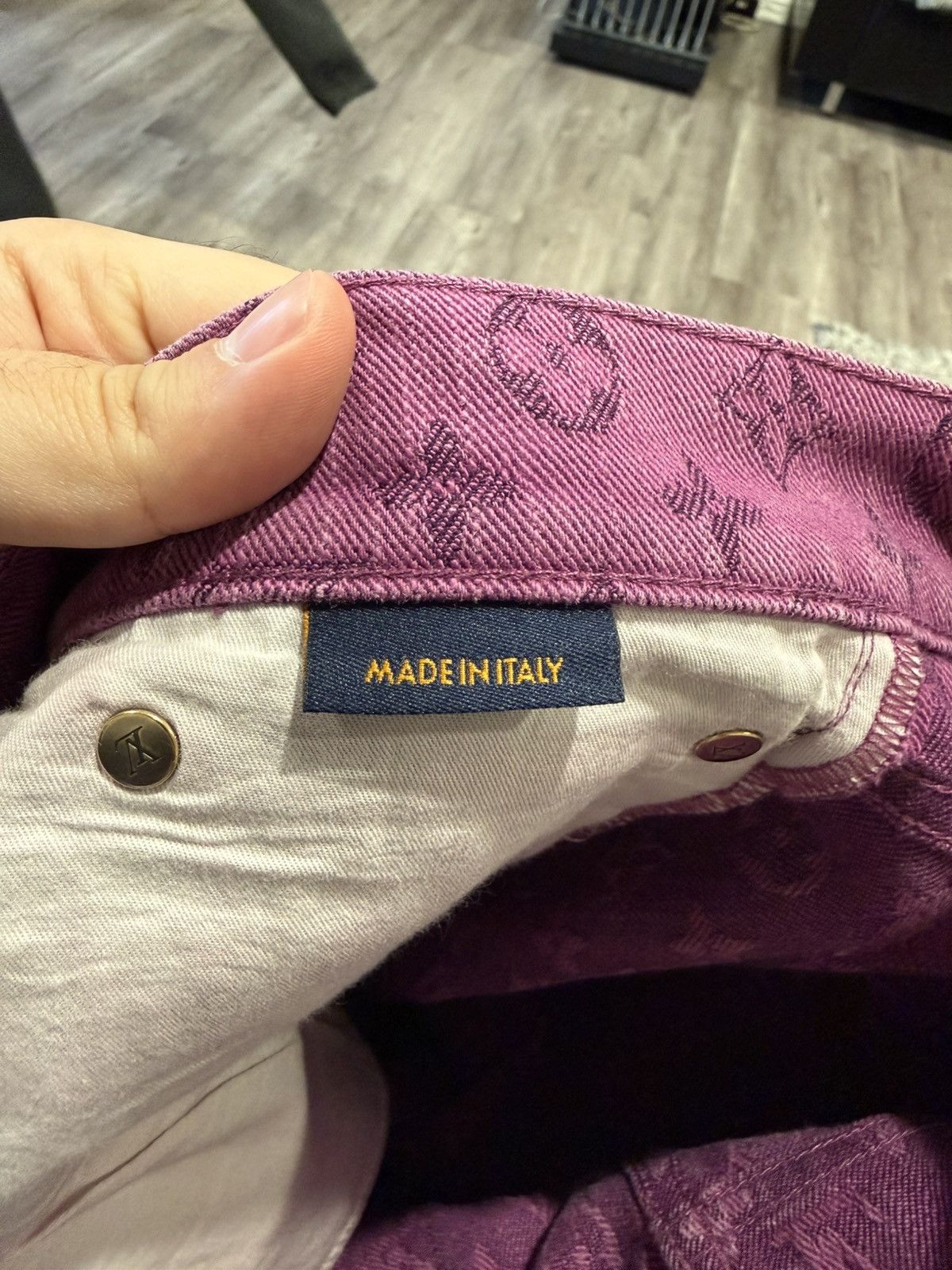 Louis Vuitton Louis Vuitton Purple Monogram Denim Pants Size US 32 / EU 48 - 7 Thumbnail