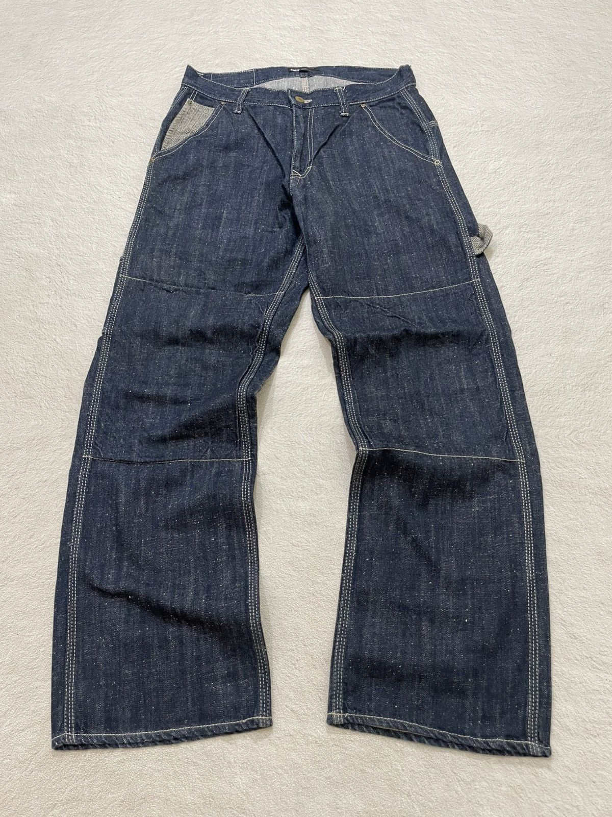 Kapital 2000s CNCV Raw Denim Carpenter Bondage Y2K Baggy Fit Size US 30 / EU 46 - 1 Thumbnail