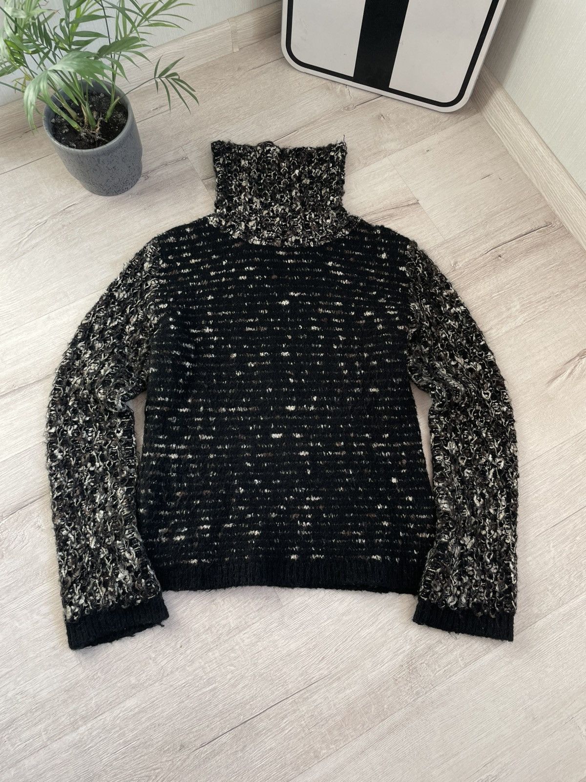 Japanese Brand × Le Grande Bleu (L.G.B.) Vintage Knitted Japan Roll Neck Sweater Abstract Stripe Y2k Size US M / EU 48-50 / 2 - 5 Thumbnail