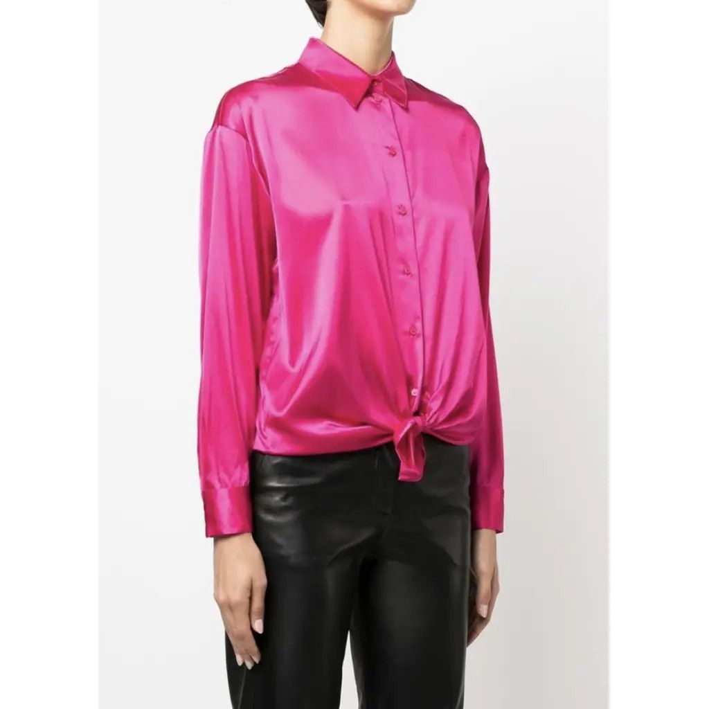 Pinko New silk shirt pink PINKO IT42 Size M / US 6-8 / IT 42-44 - 1 Thumbnail