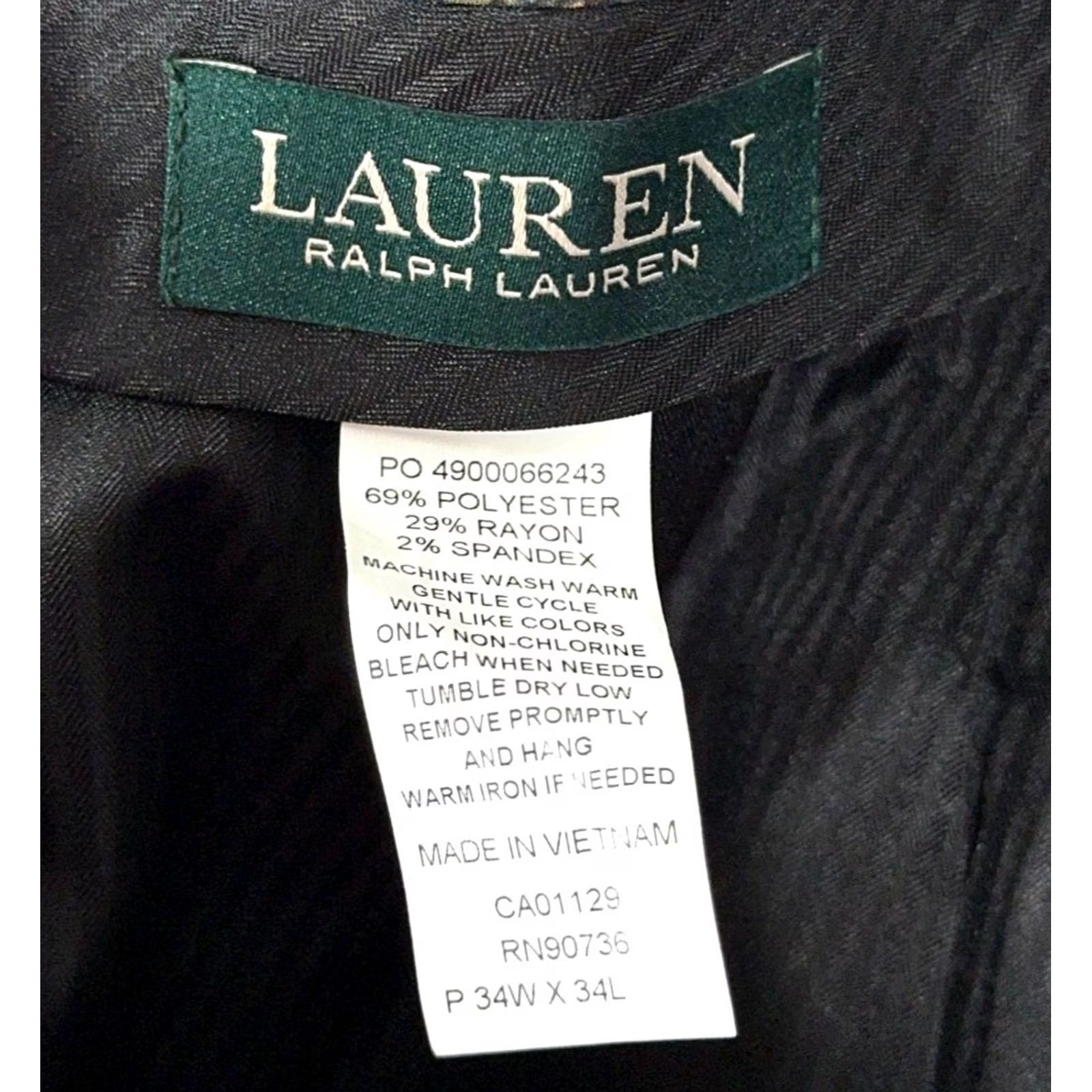 Ralph Lauren Lauren Ralph Lauren Pants Mens 34x34 Gray Micro Houndstooth Trousers Dress Pants Classic Fit Everyday Wear Mens Size US 34 / EU 50 - 3 Thumbnail
