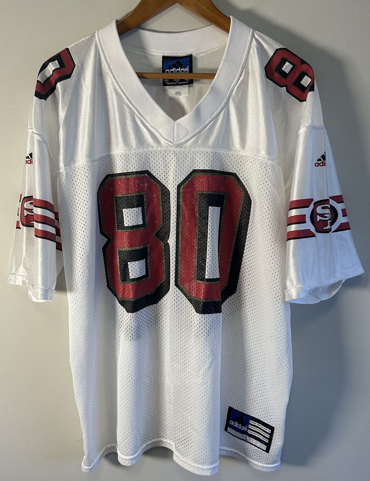 Adidas VTG Adidas Jerry Rice San Francisco 49'ers Football Jersey Size US L / EU 52-54 / 3 - 1 Thumbnail