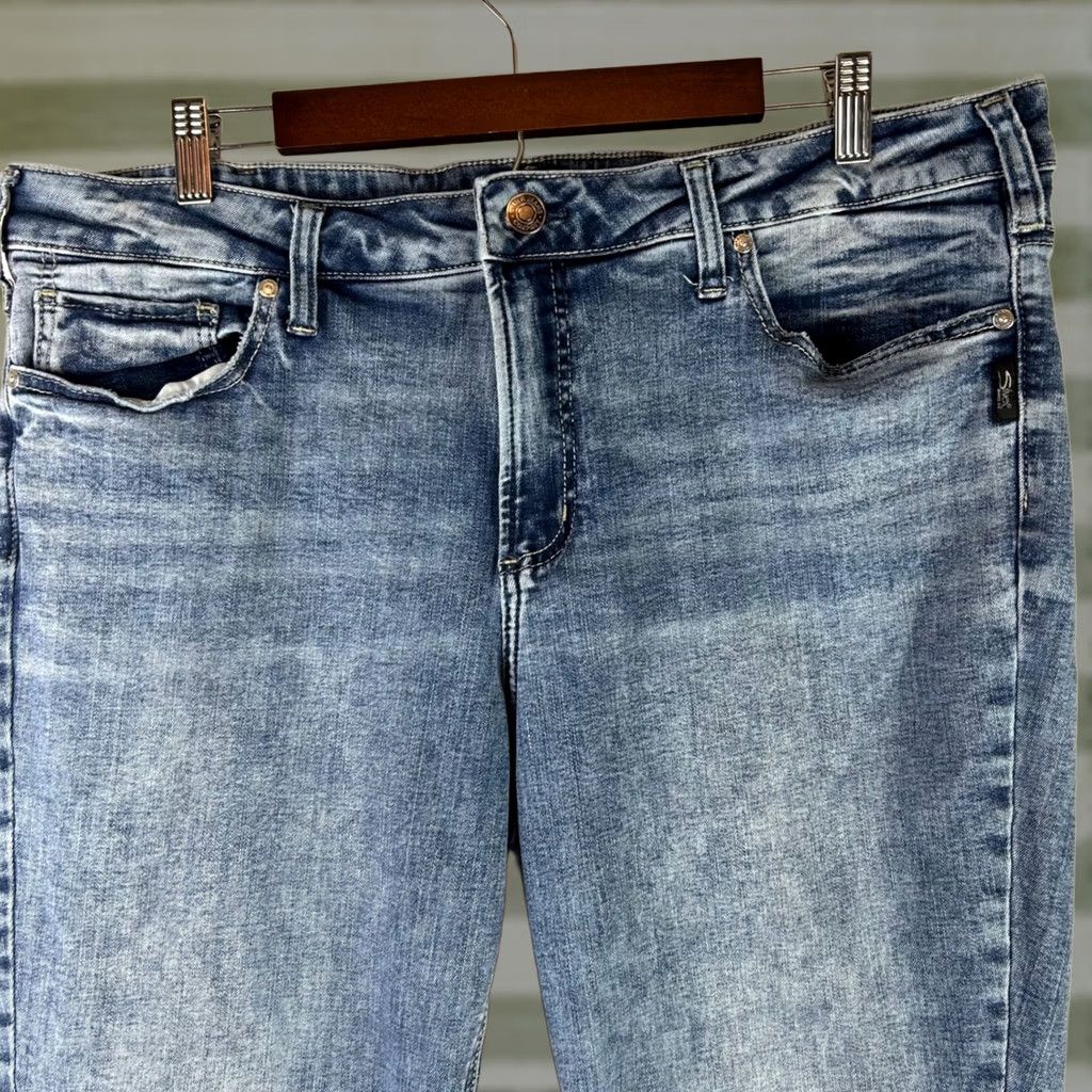 Silver Jeans Co. Silver Jeans Co Suki Bootcut Jeans Women 20W Blue Medium Wash Mid Rise Denim 38x30 Size 42" / US 20 - 1 Thumbnail
