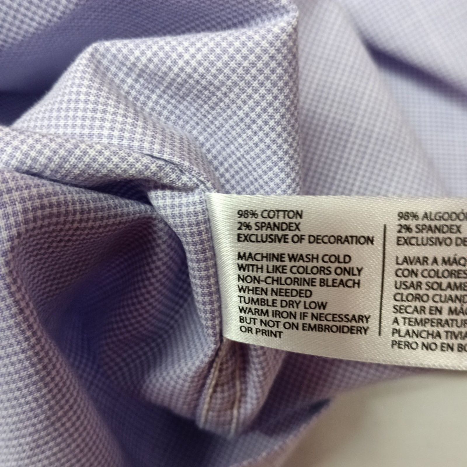 U.S. Polo Assn. U.S. Polo Assn. Button Woven Shirt Men's M Violet Checkered Size US M / EU 48-50 / 2 - 8 Thumbnail