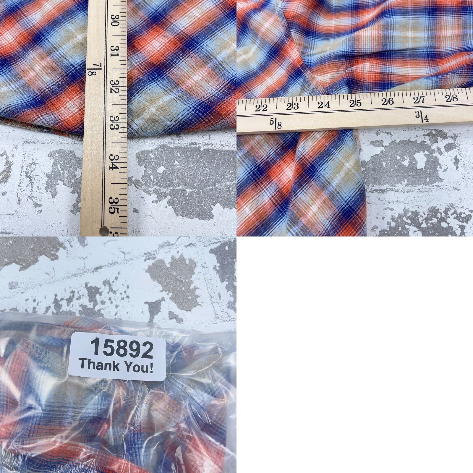 Roper Roper Shirt Men 2XL Plaid Button-Up Western Casual Workwear Red Blue Pearl Snap Cowboy Rodeo Yoke Size US XXL / EU 58 / 5 - 8 Thumbnail