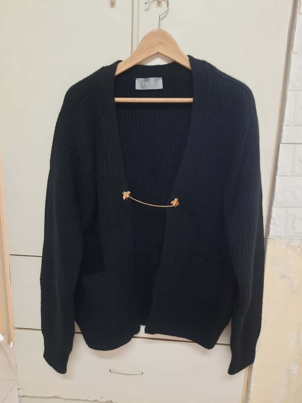Dior Bee Wool and Alpaca Chunky Cardigan Size US M / EU 48-50 / 2 - 1 Thumbnail