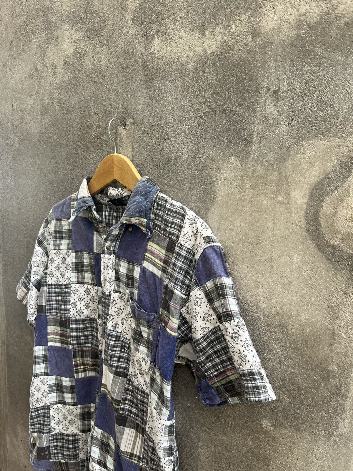 Handmade 2000s CUBIC MEASURE - Patchwork Issey Miyake Style Size US L / EU 52-54 / 3 - 4 Thumbnail