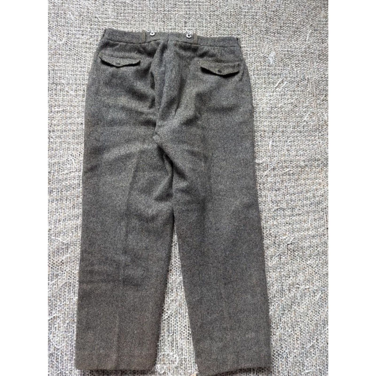 Eddie Bauer VINTAGE Eddie Bauer pants Hunting 30x26 Wool Salt & Pepper Gray/Brown Men XS? Size US 30 / EU 46 - 2 Thumbnail
