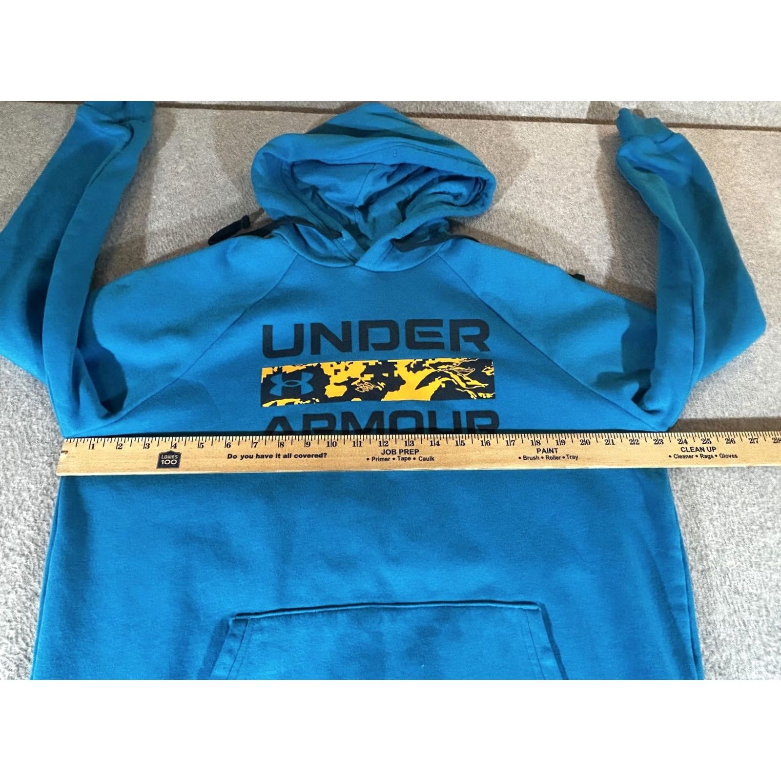 Under Armour Under Armour Hoodie Men Medium Blue Pullover Rival Fleece Signature Sweatshirt Size US M / EU 48-50 / 2 - 4 Thumbnail